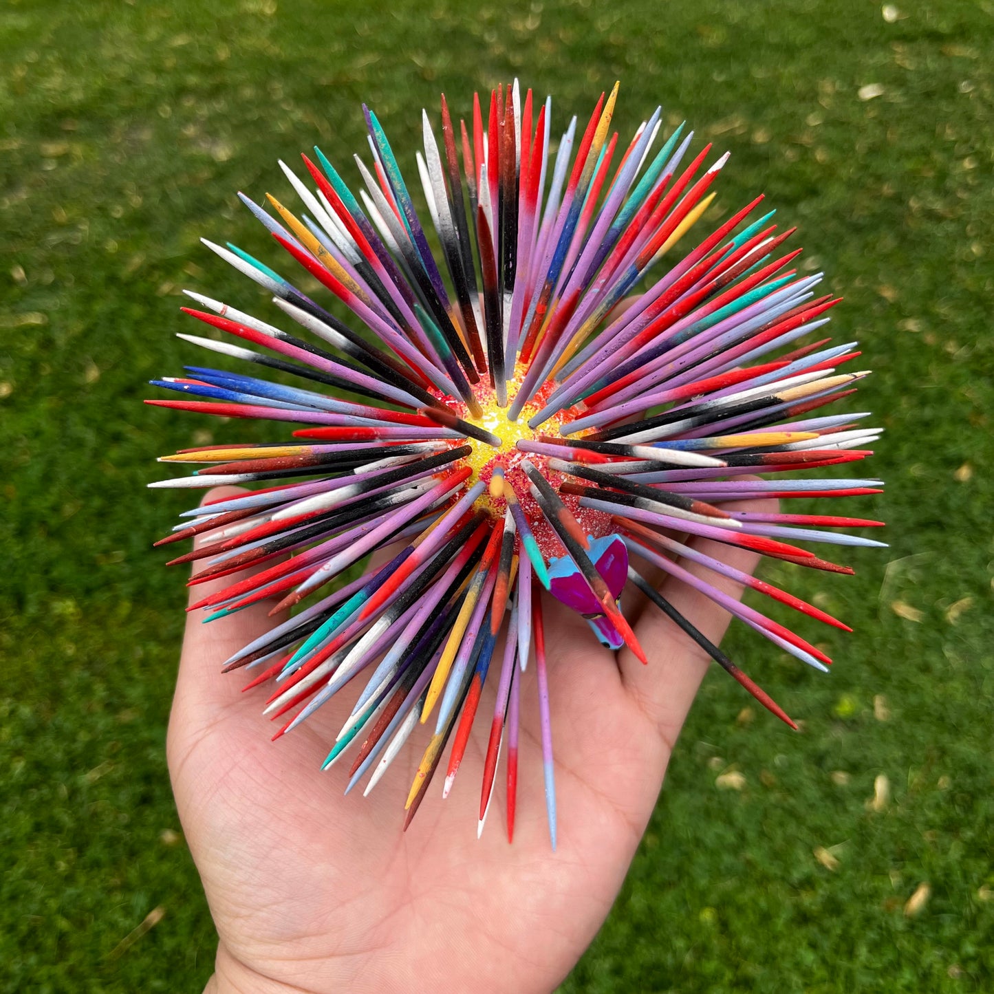 90s hand crafted Oaxacan porcupine Alebrije.