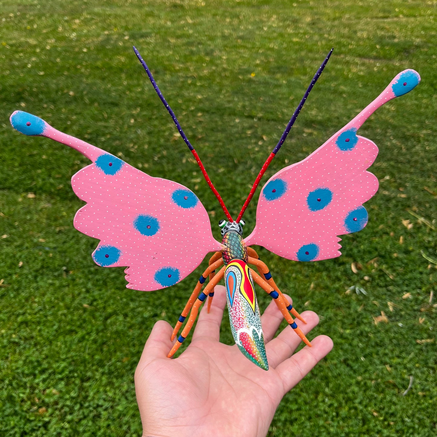 90s Hand crafted Oaxacan butterfly Alebrije.