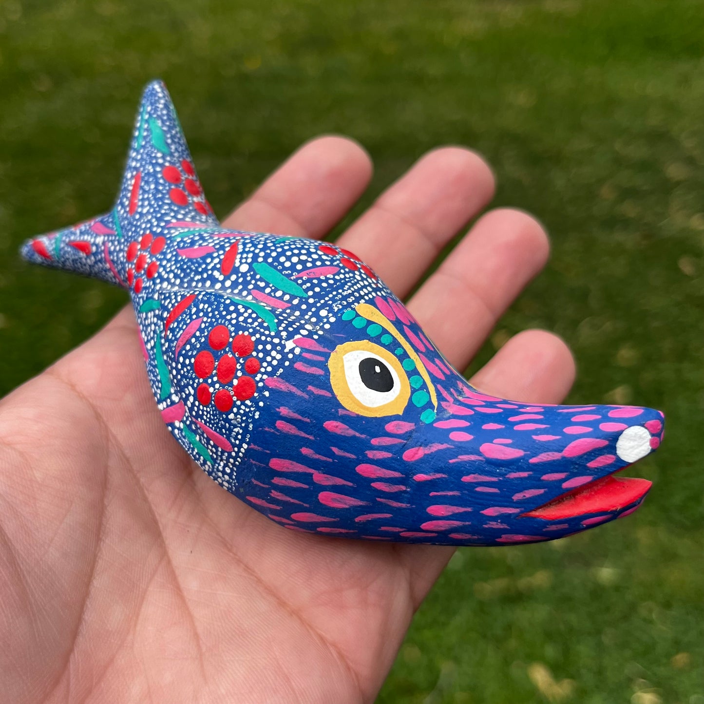 90s Hand crafted Oaxacan fish Alebrije.