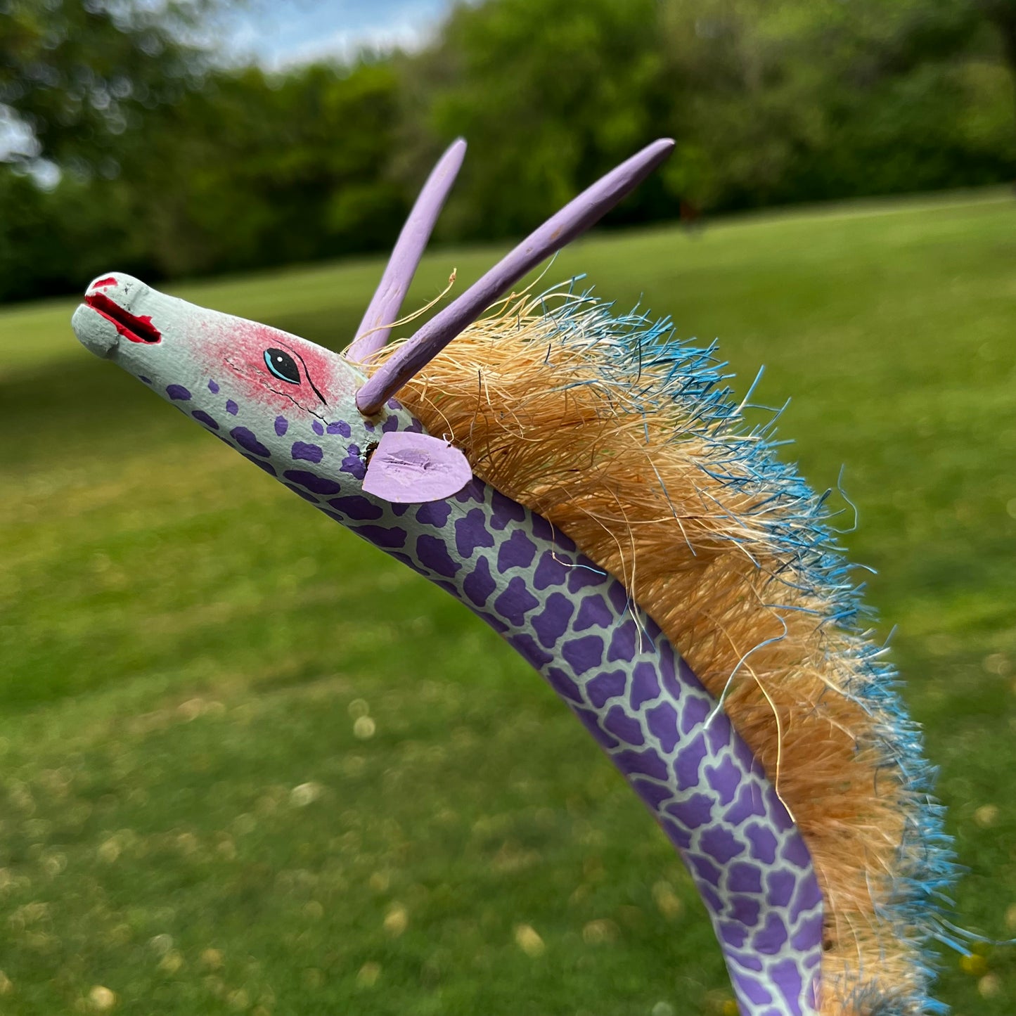 90s hand crafted Oaxacan giraffe Alebrije.
