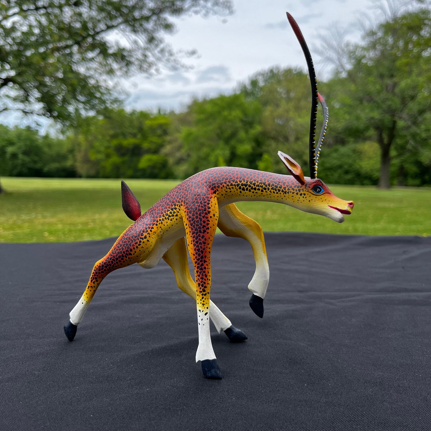 90s Hand crafted Oaxacan gazelle Alebrije.
