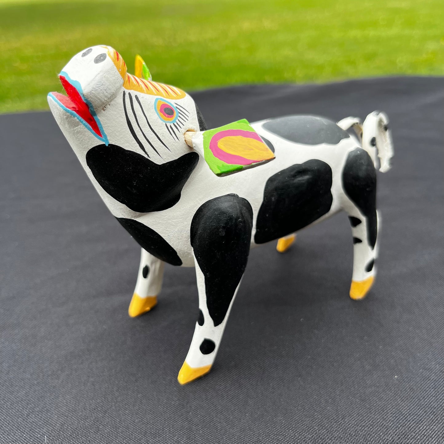 90s hand crafted Oaxacan cow Alebrije.