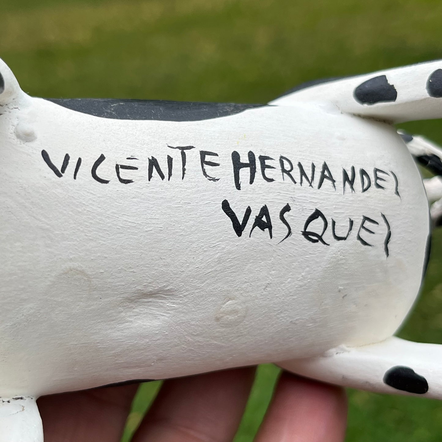 90s hand crafted Oaxacan cow Alebrije.
