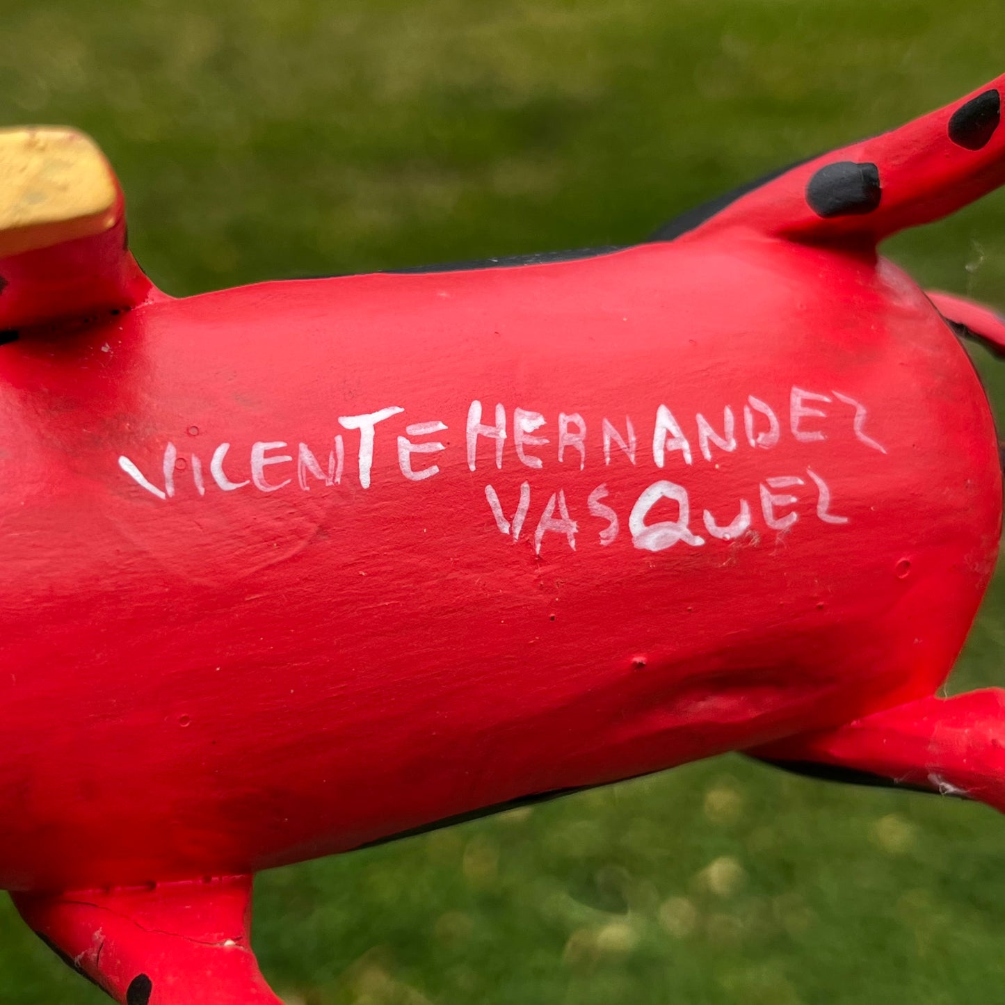 90s hand crafted Oaxacan pig Alebrije.