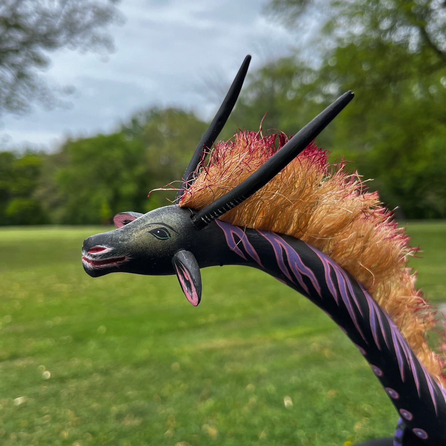 90s hand crafted Oaxacan giraffe Alebrije.