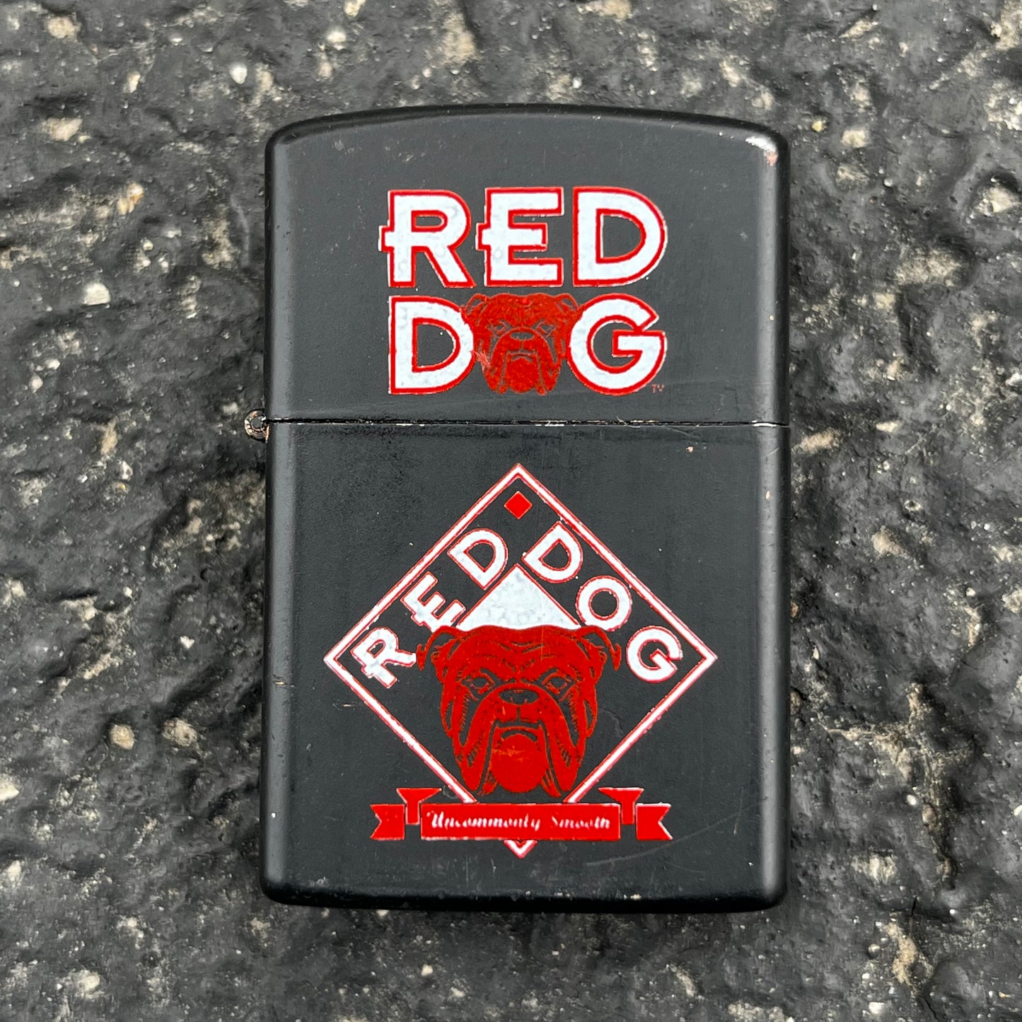 90s Red dog flip lighter.