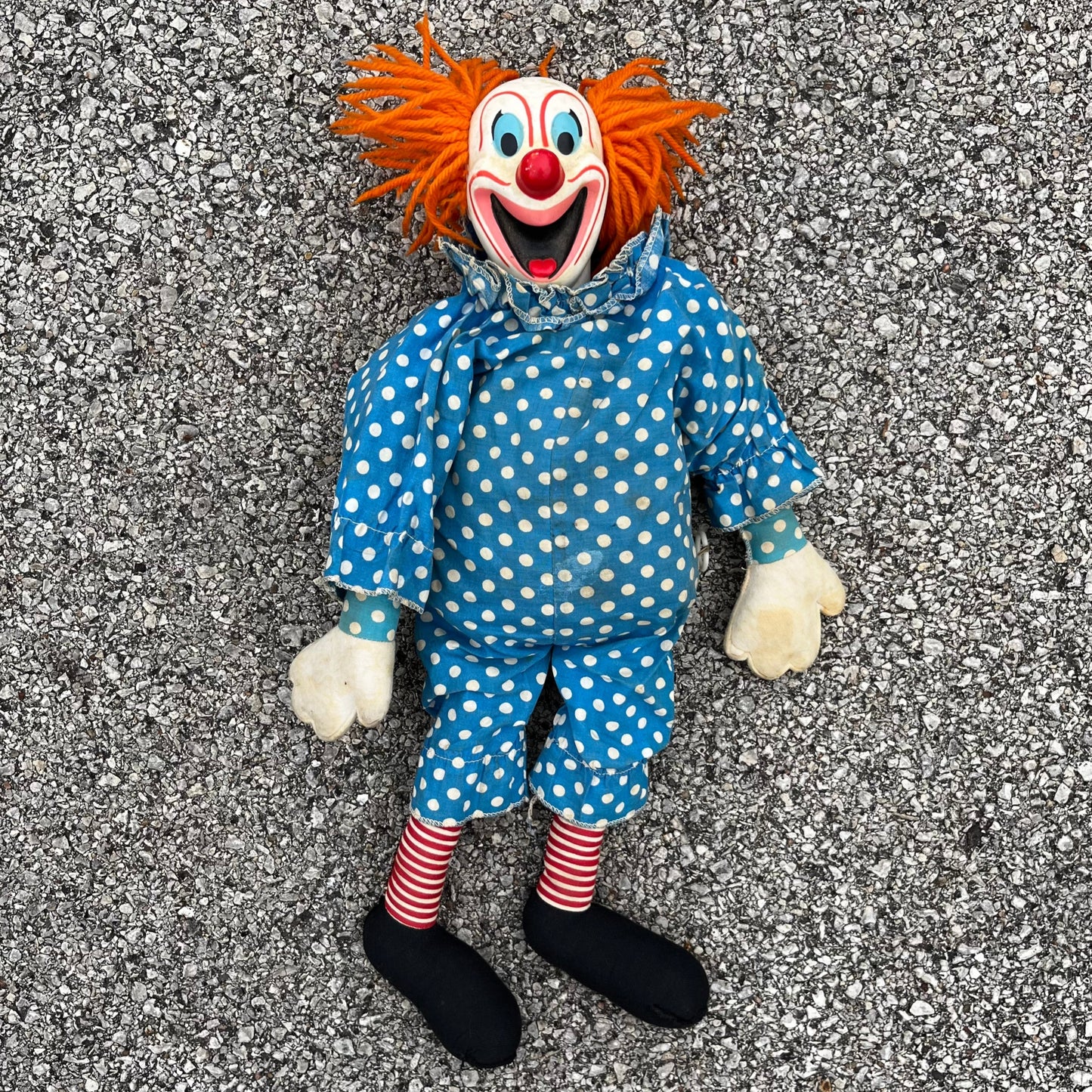 1960s Bozo the clown plush.