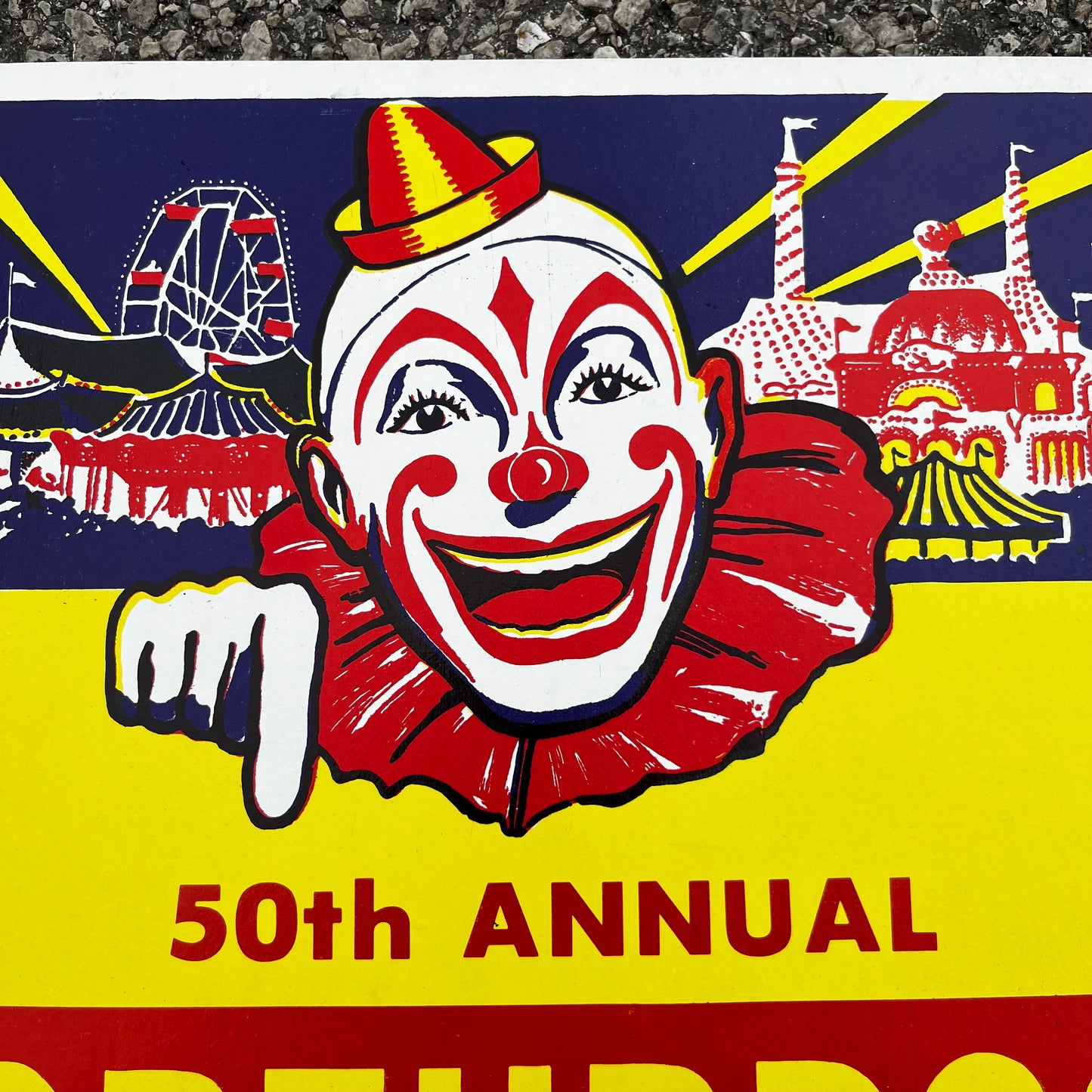 1974 Northbrook days circus clown poster.