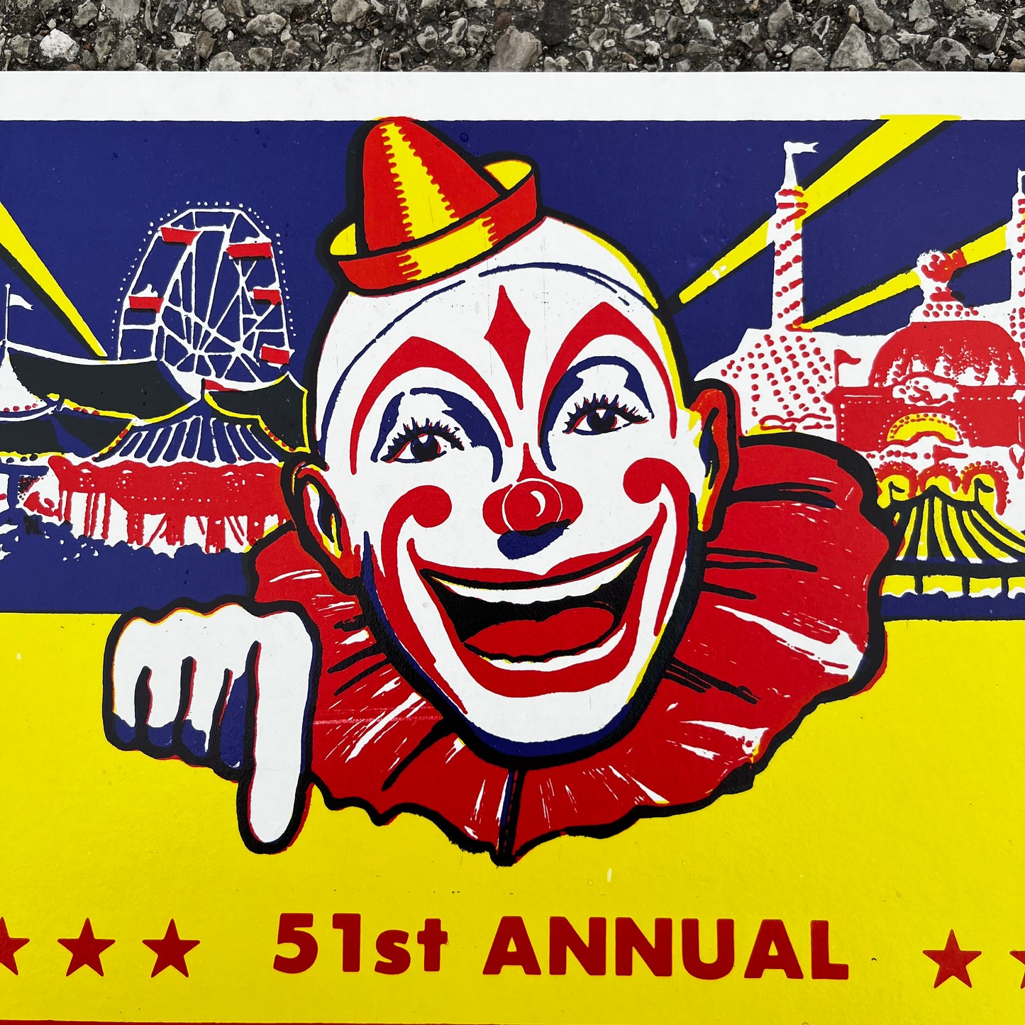 1975 Northbrook days circus clown poster.