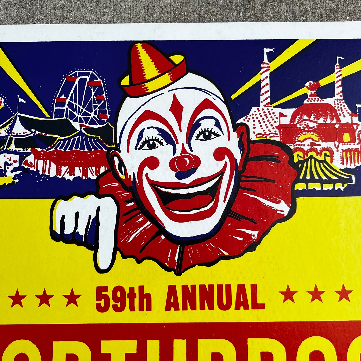 1983 Northbrook days circus clown poster.