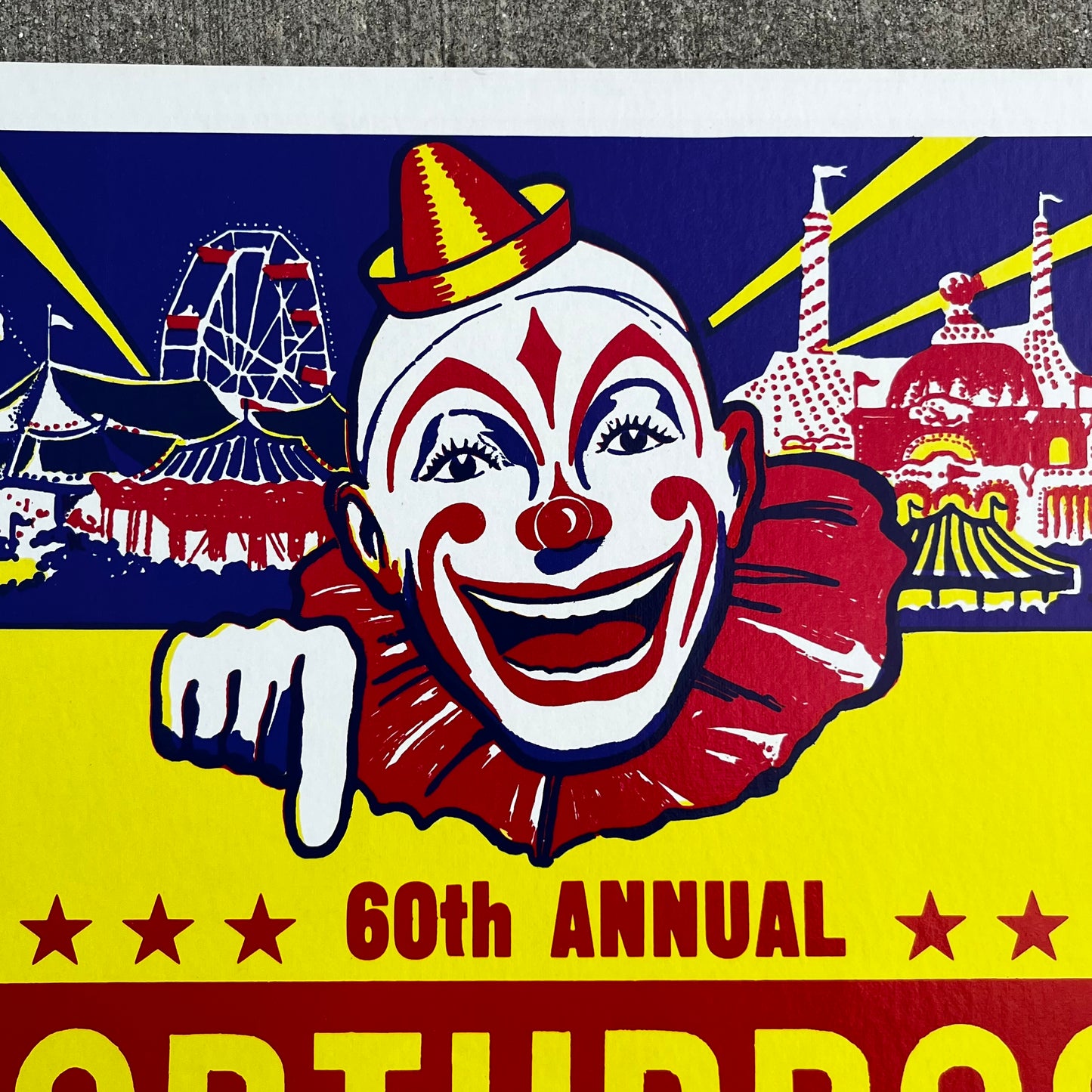 1984 Northbrook days circus clown poster.