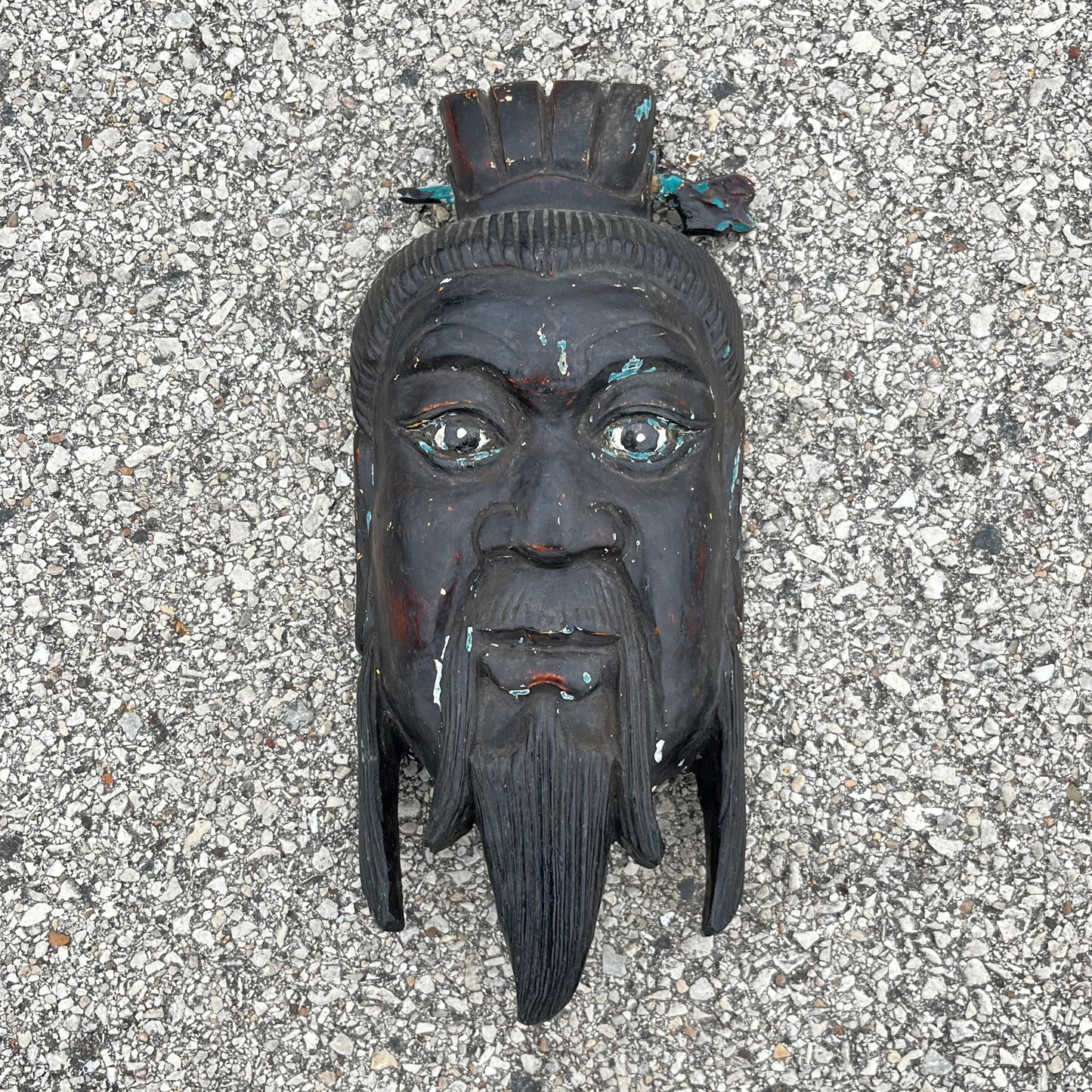 Vintage hand carved Chinese mask.