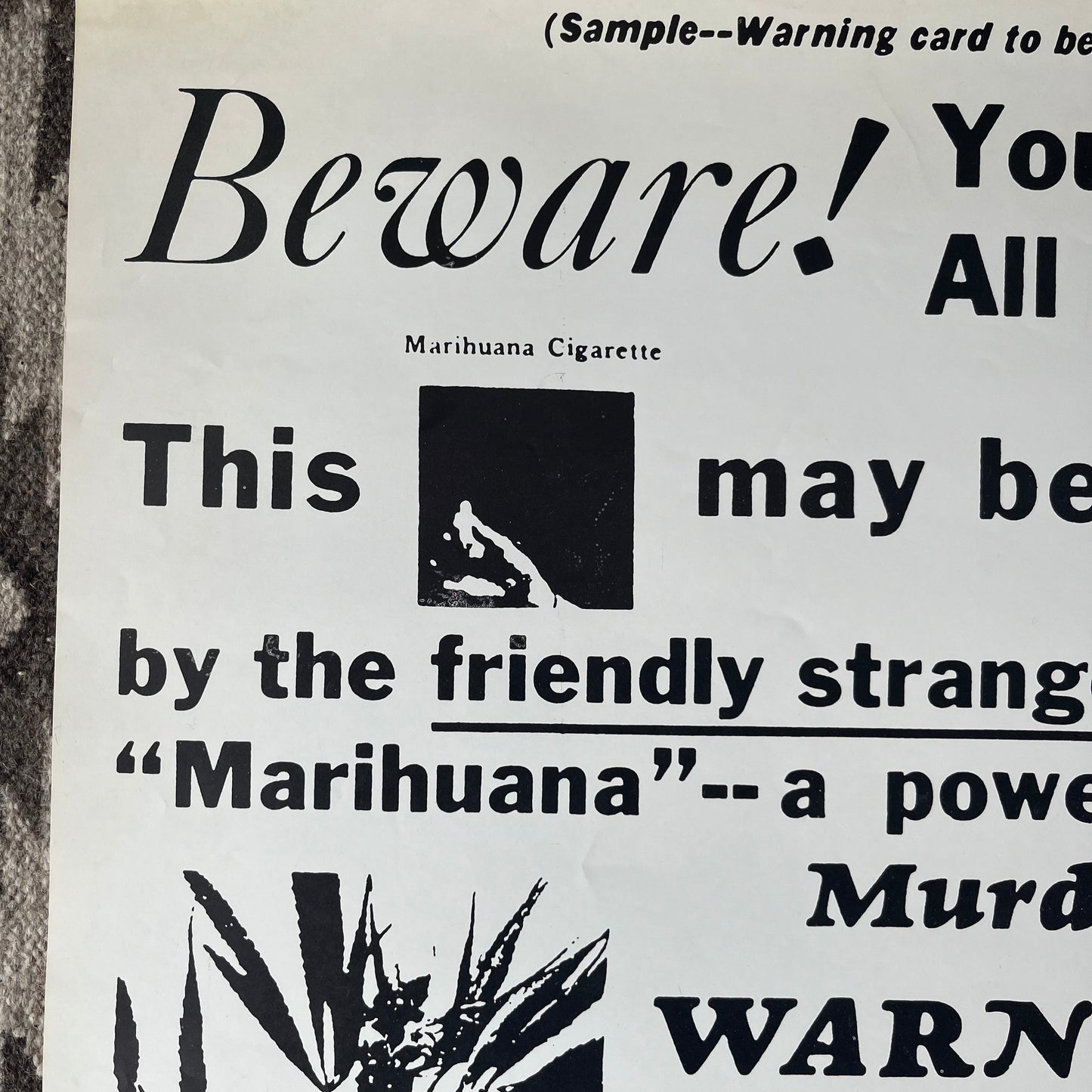 1970s insanity inc. anti marijuana ad.