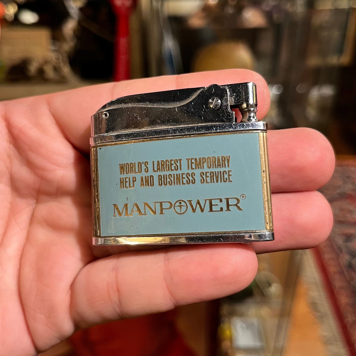 Vintage Manpower lighter by BrotherLite.