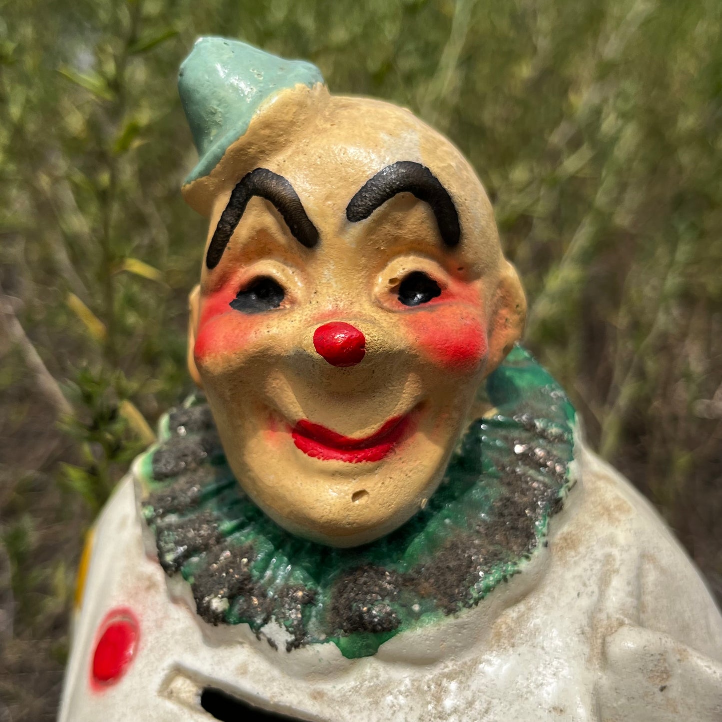 1940s Chalkware circus clown.