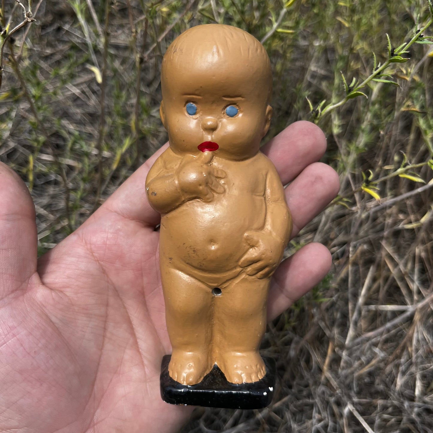 1940s Chalkware baby.