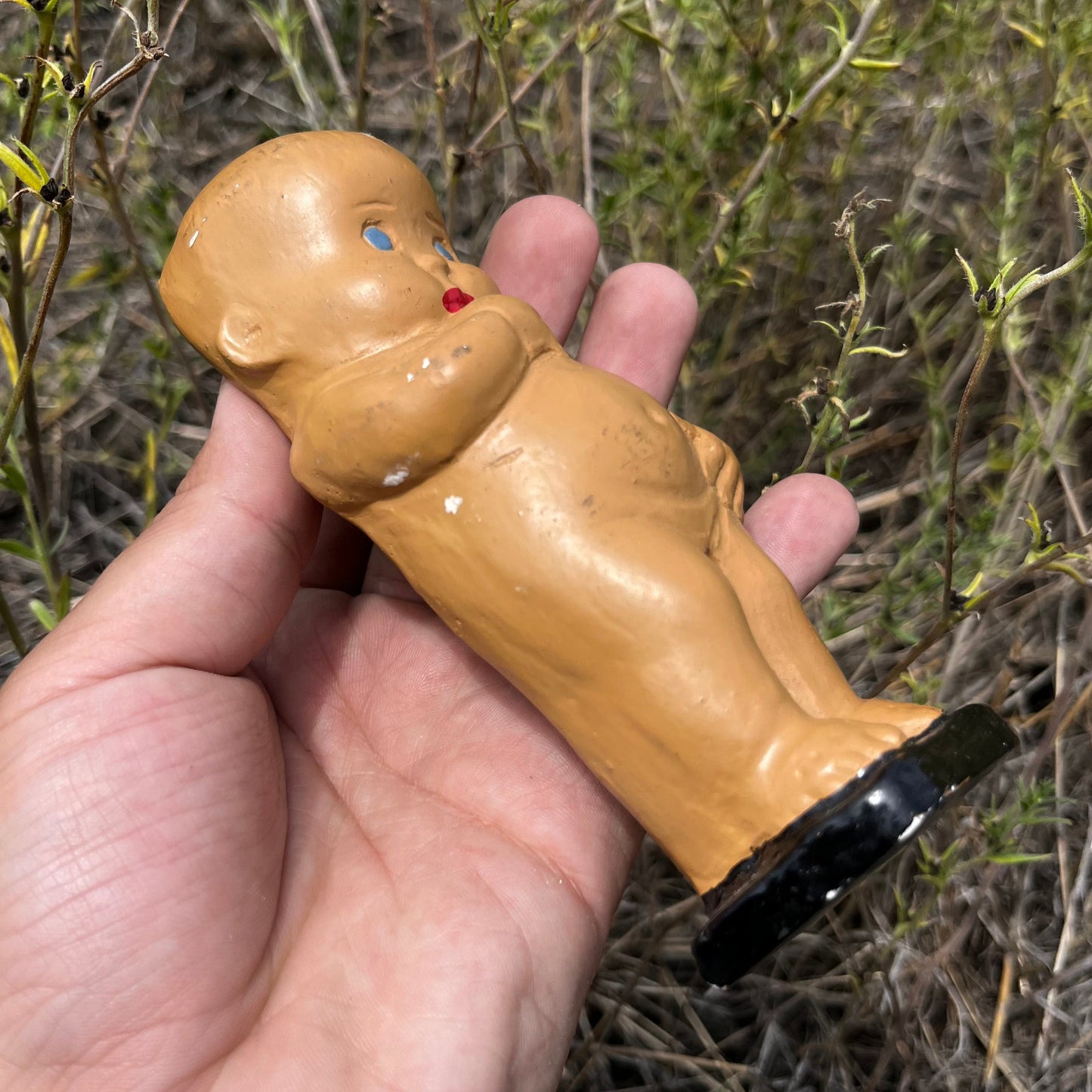 1940s Chalkware baby.