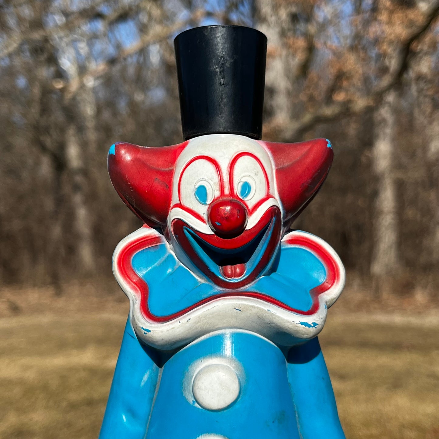 1950s Bozo the clown soapy bottle.