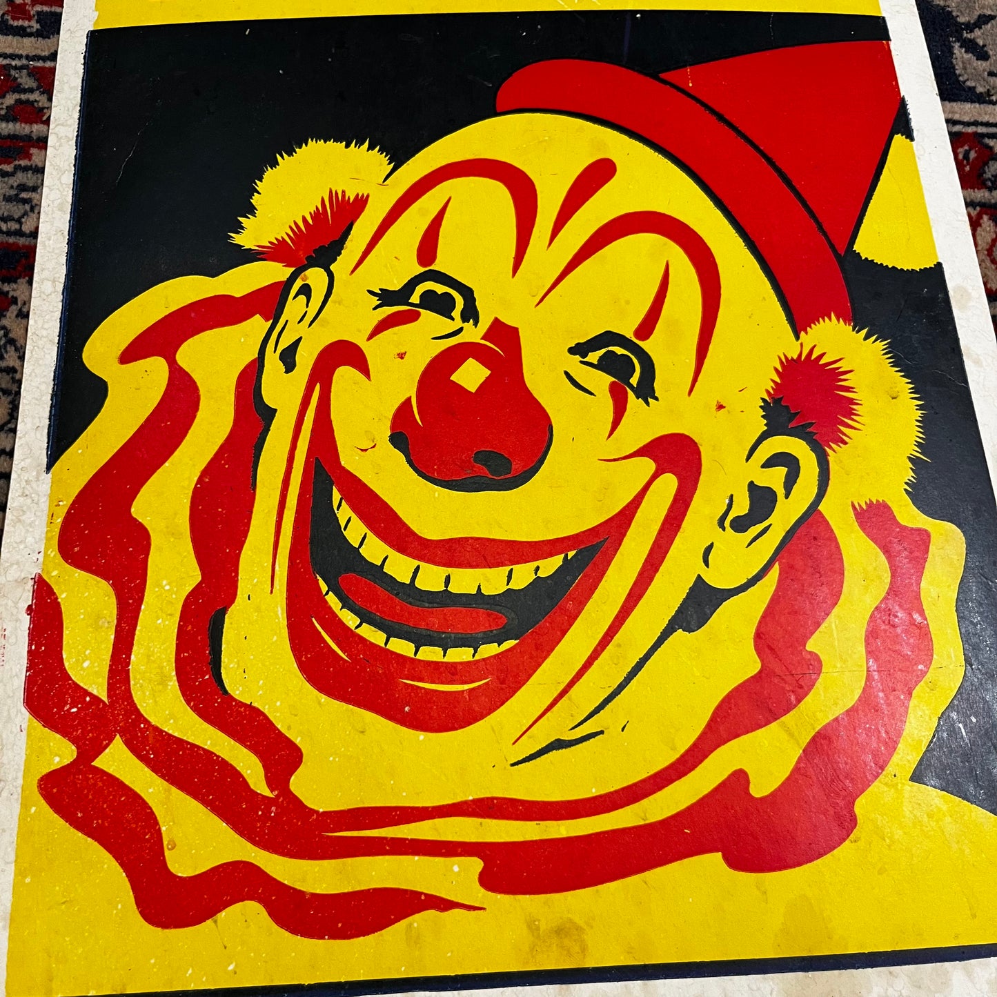 1960s cardboard Hoxie Bros. circus poster.