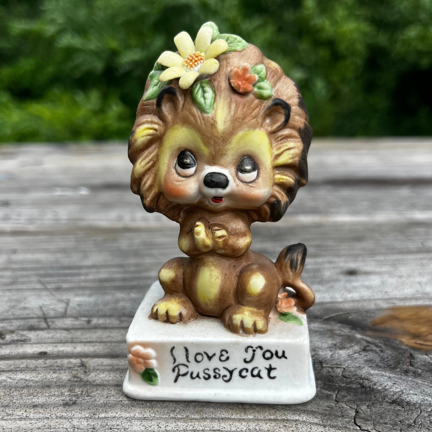 1950s Ceramic lion.