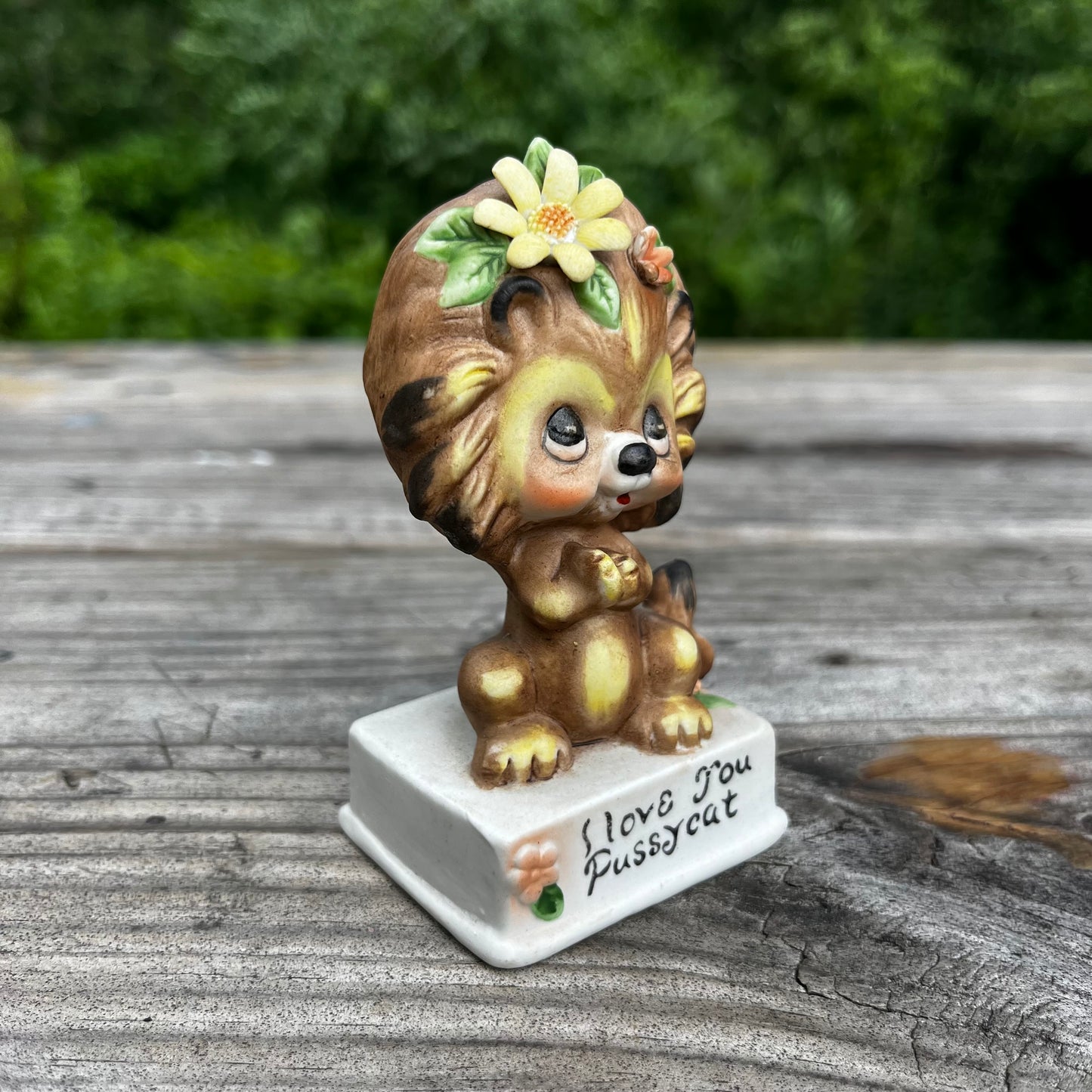 1950s Ceramic lion.