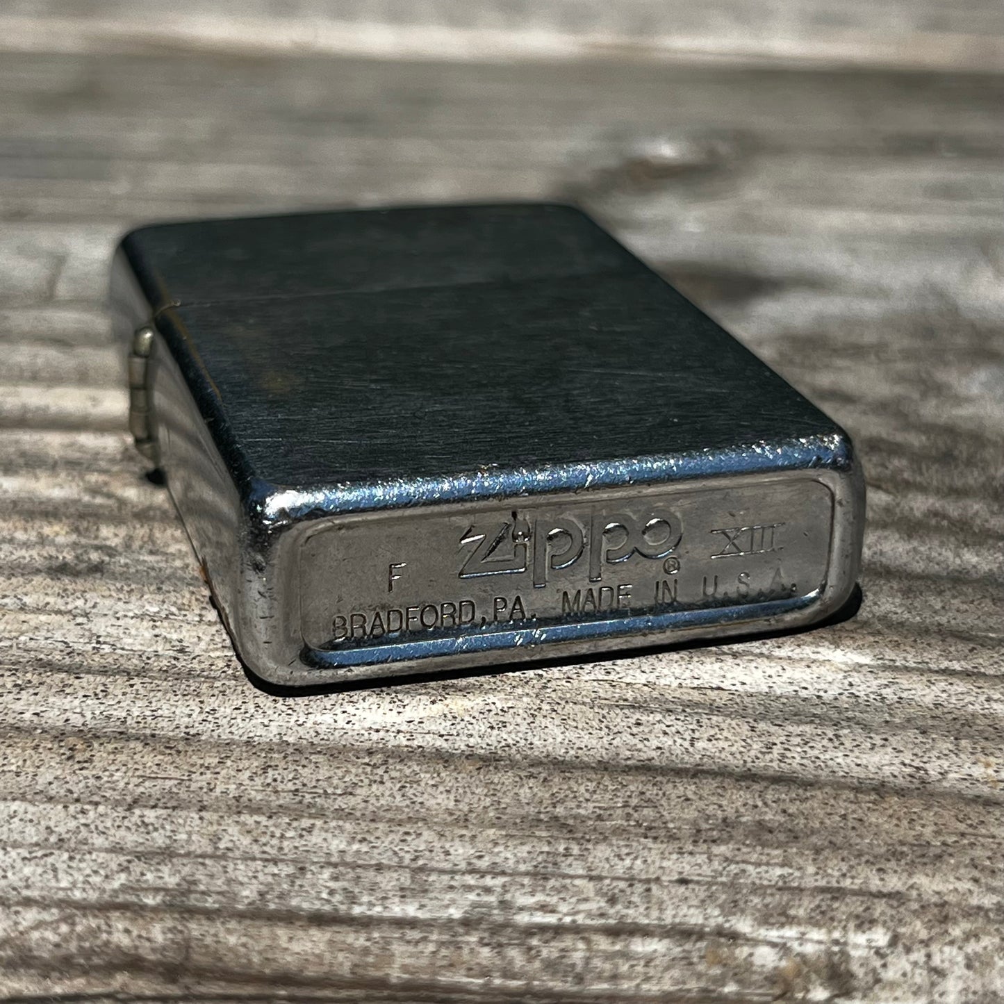 Vintage Zippo flip lighter.