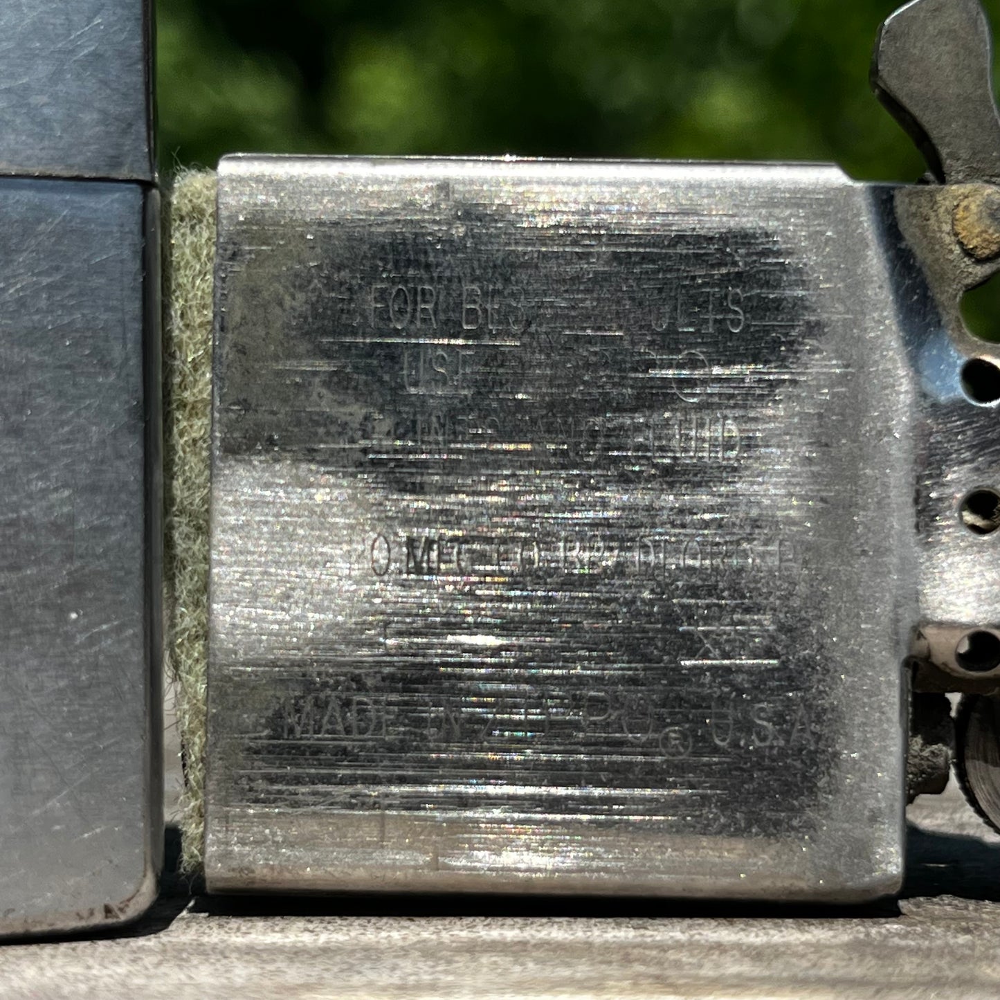 Vintage Zippo flip lighter.