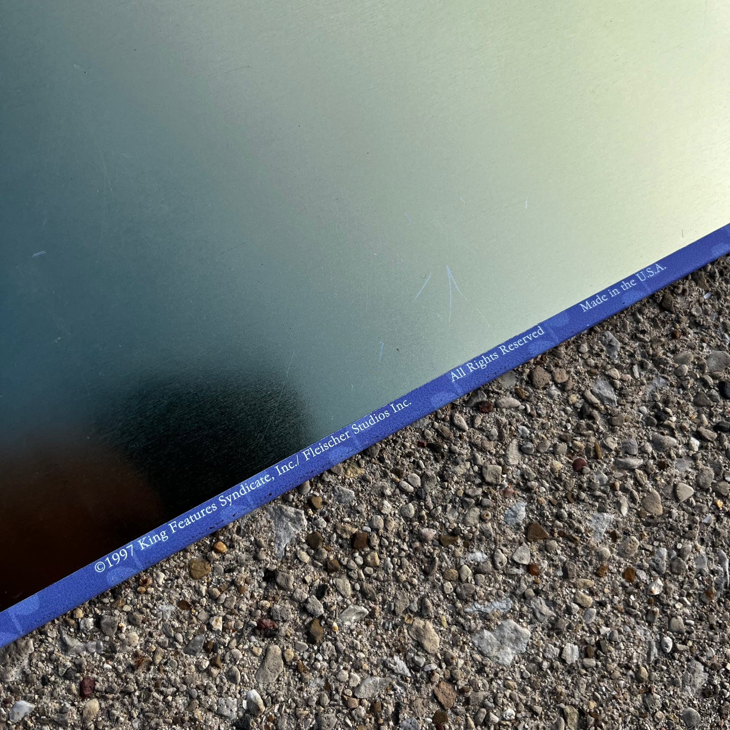 1997 Betty Boop tin sign.