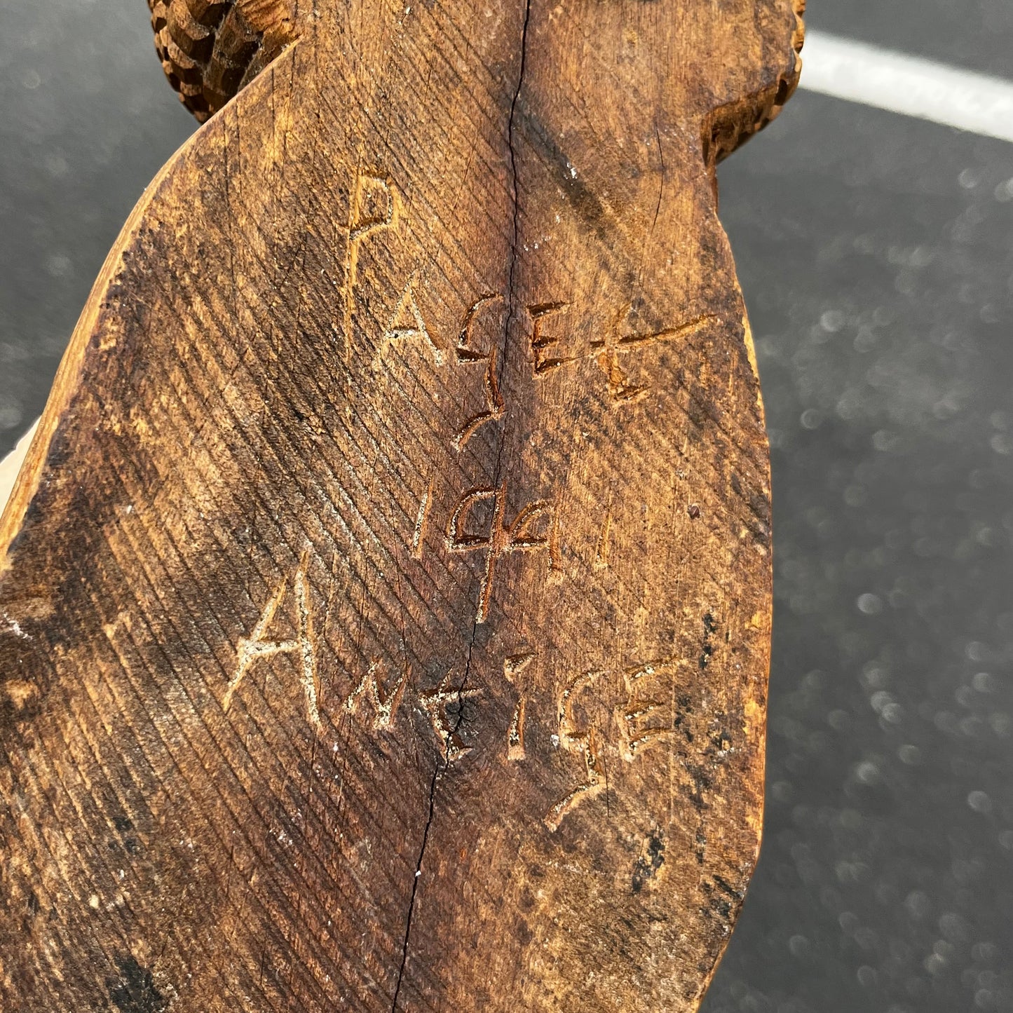 1994 Wooden Guatemalan mask.