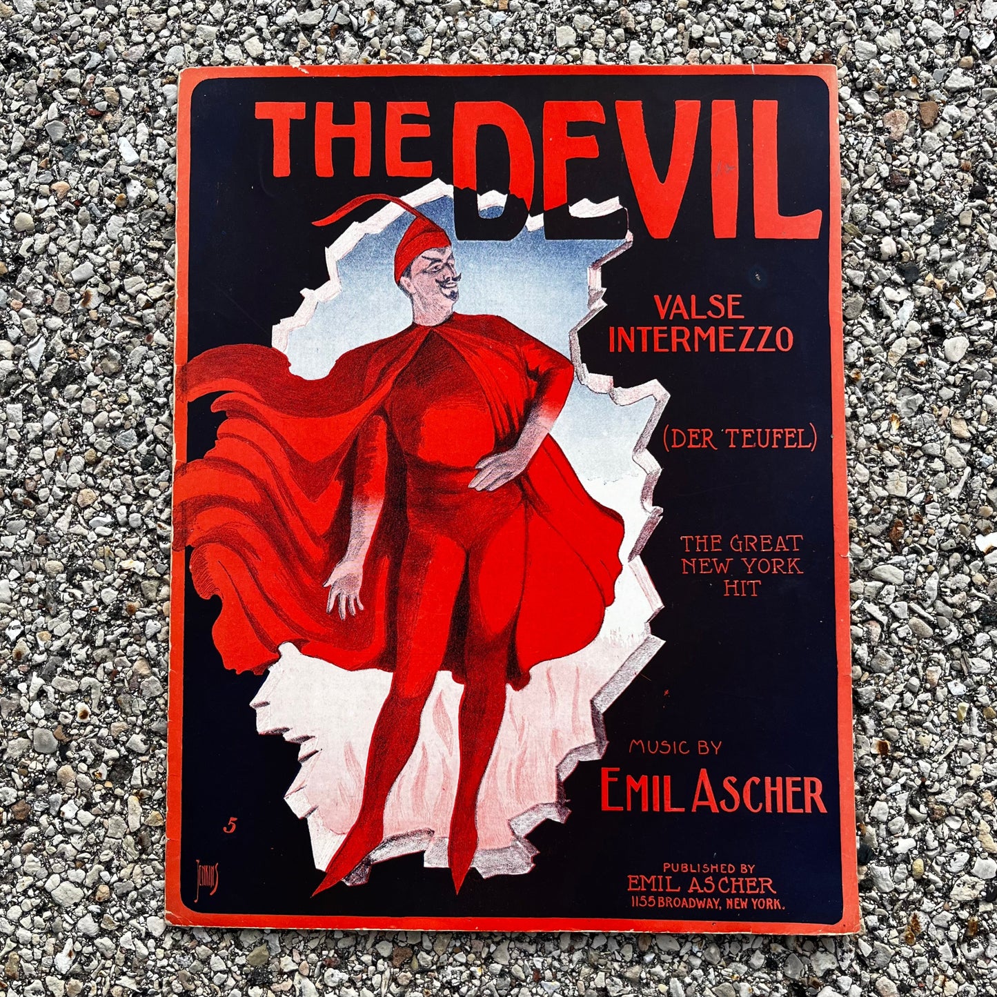 1913 Broadway sheet music for "The Devil".