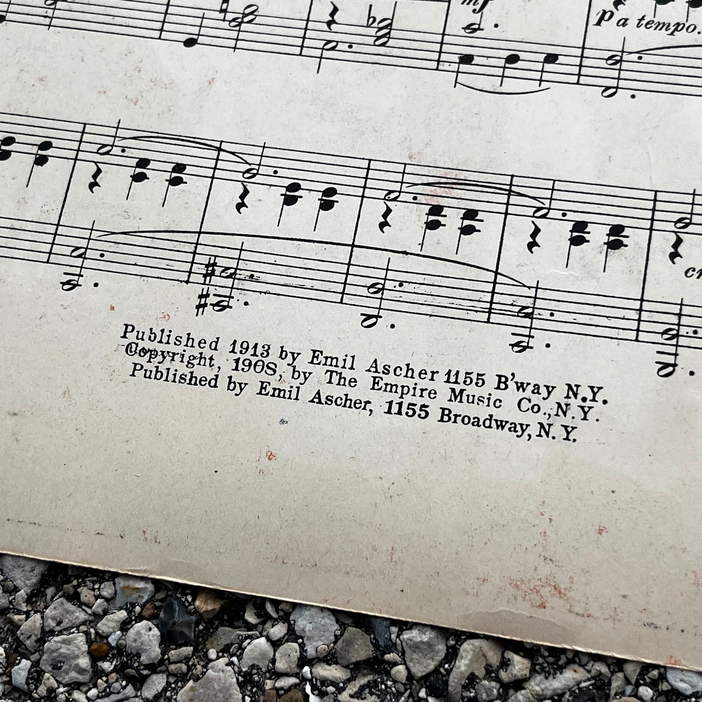 1913 Broadway sheet music for "The Devil".