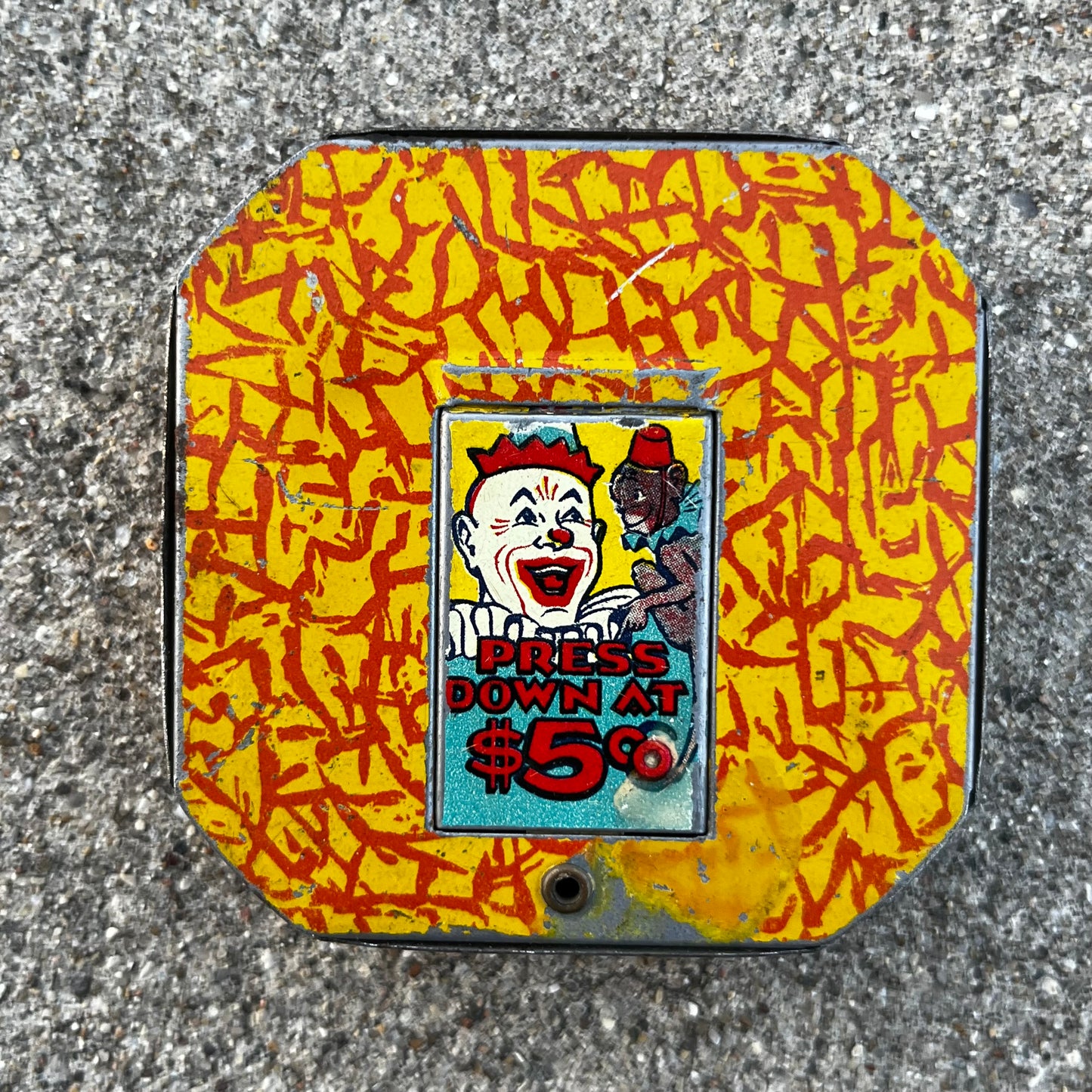 Vintage Circus clown Daily Dime bank.