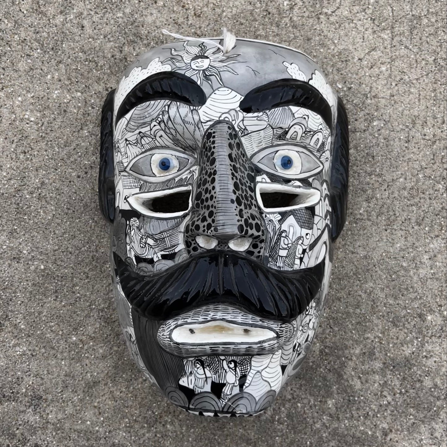 Vintage Story of the village mask.