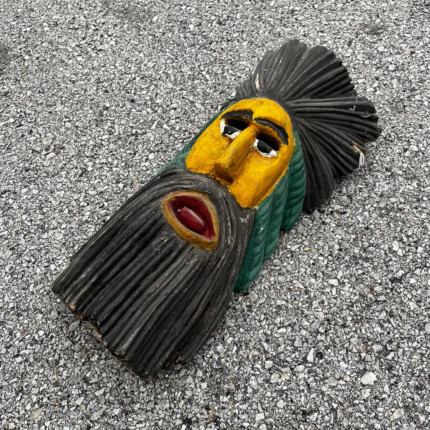 Vintage decorative elder mask.