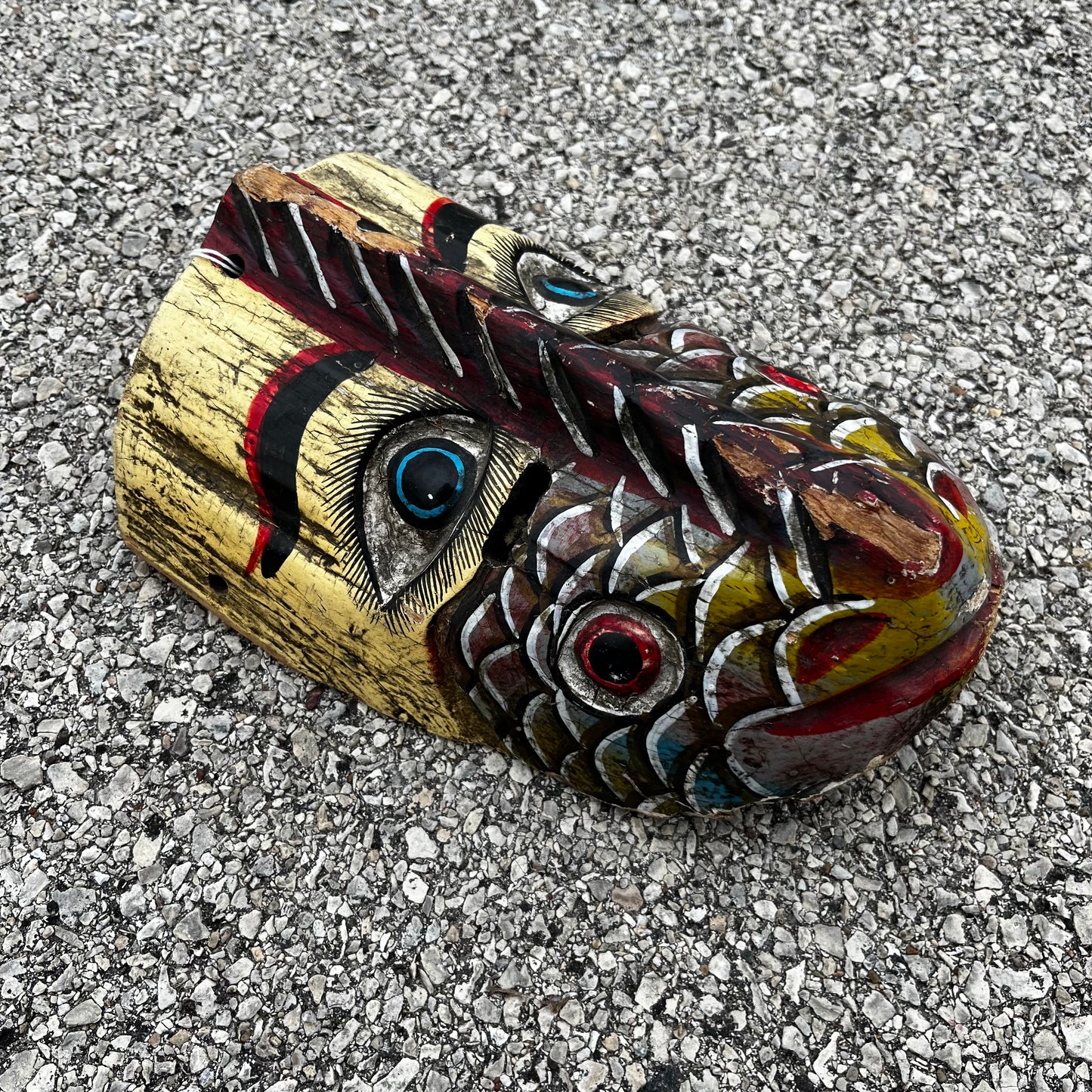 Vintage decorative fish mask.