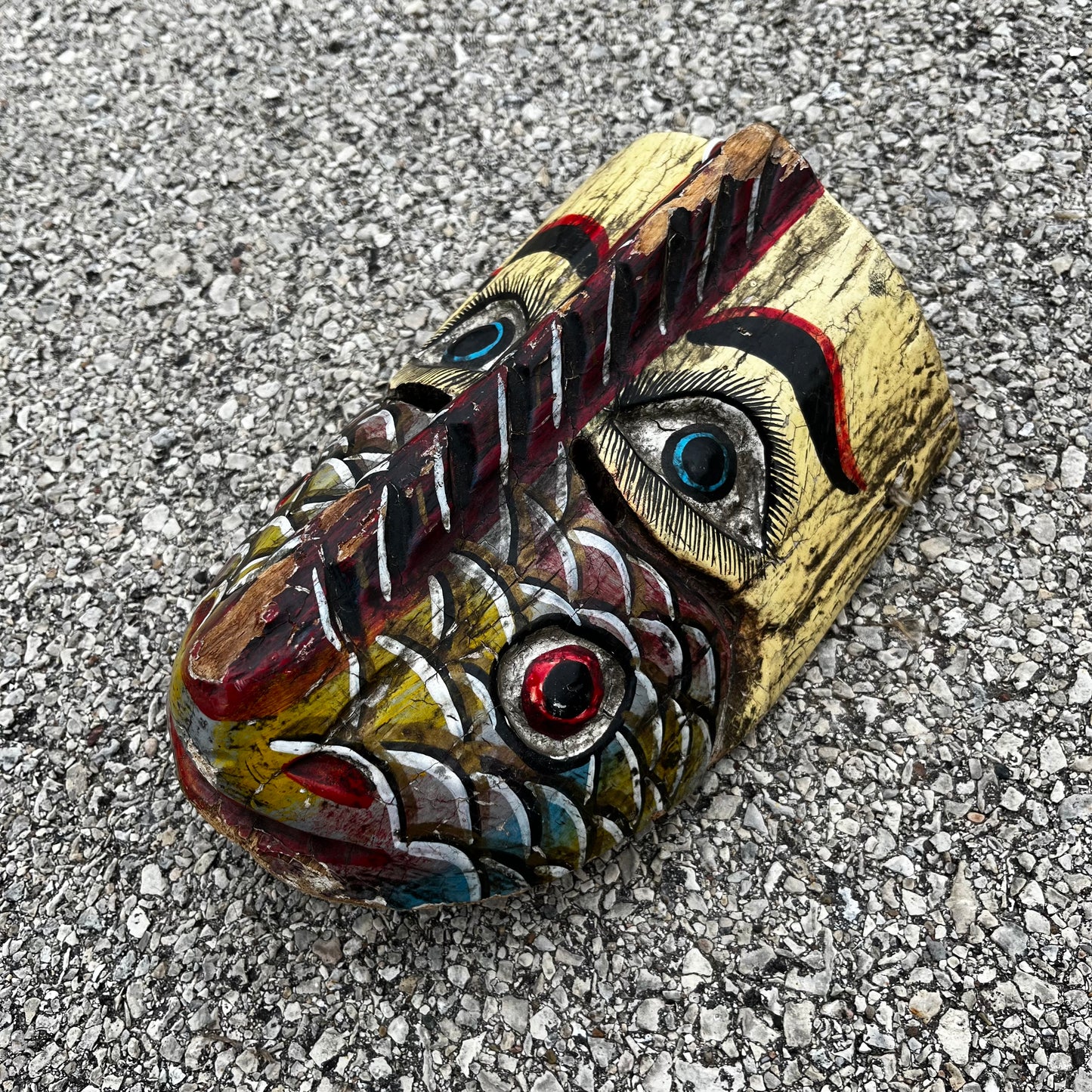 Vintage decorative fish mask.