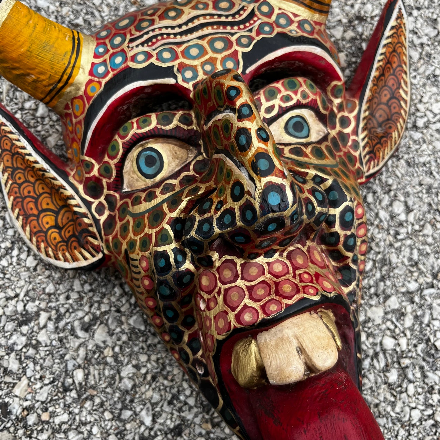 Modern hand crafted Diablo mask.