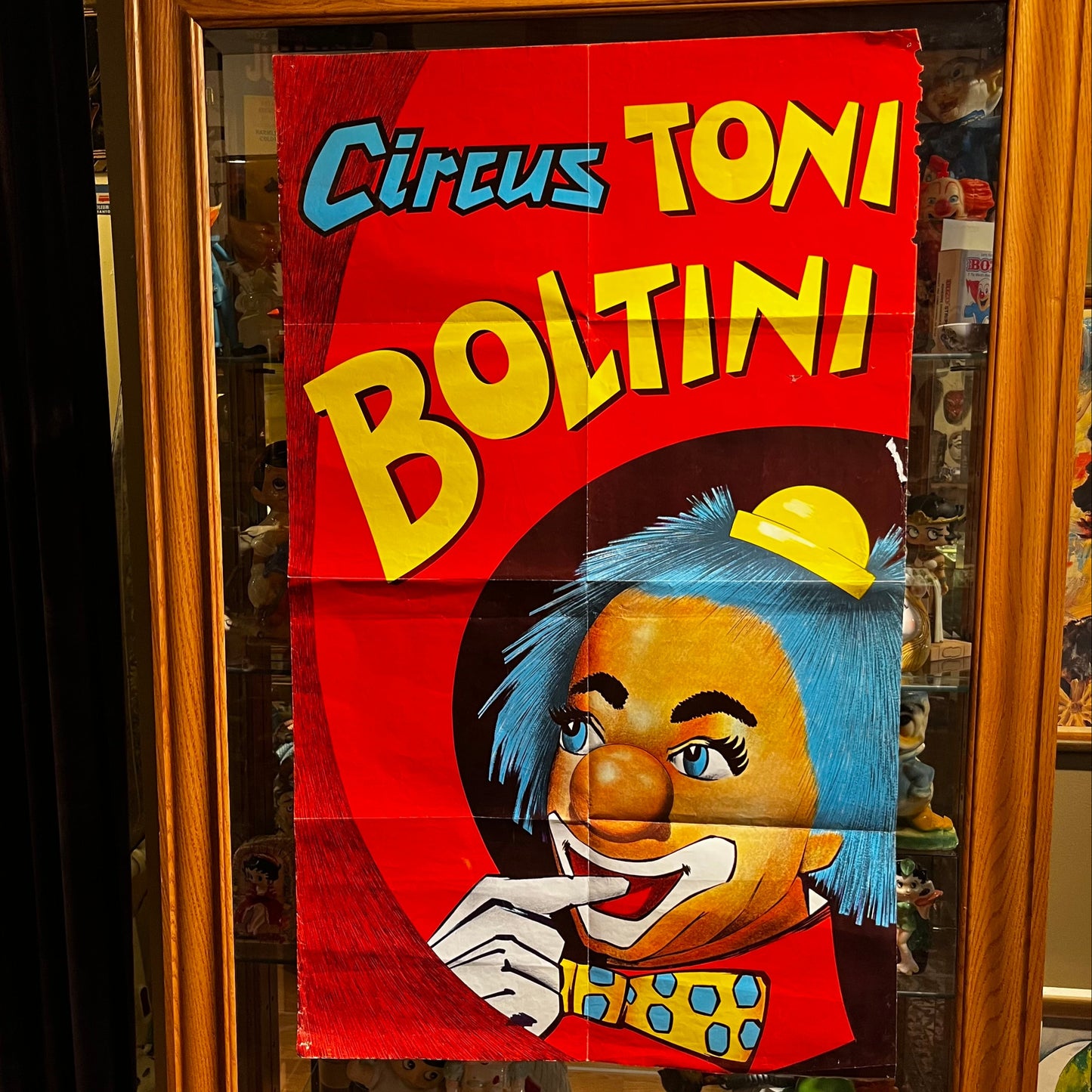 1960s Dutch Toni Boltini circus poster.
