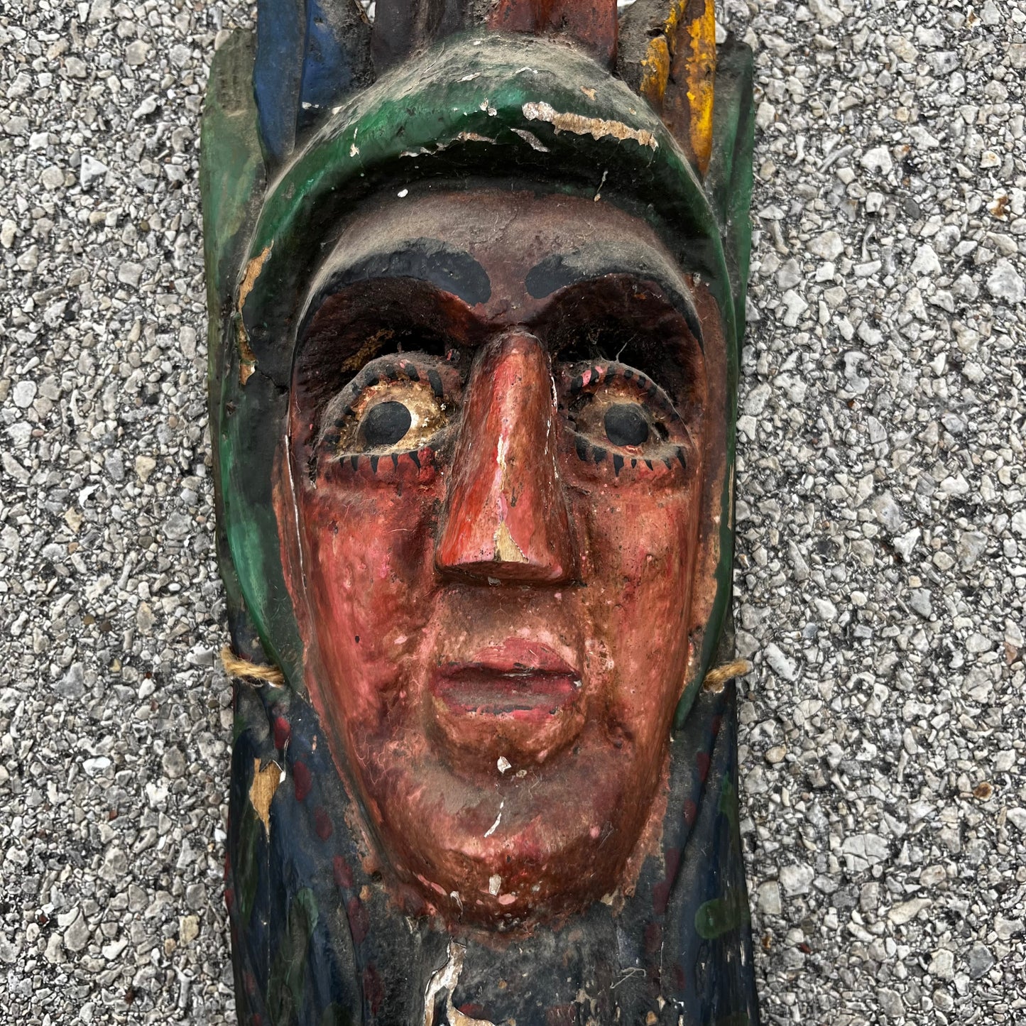 1960s decorative Mexican king mask.
