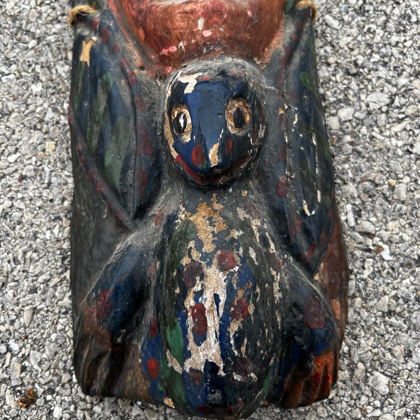 1960s decorative Mexican king mask.