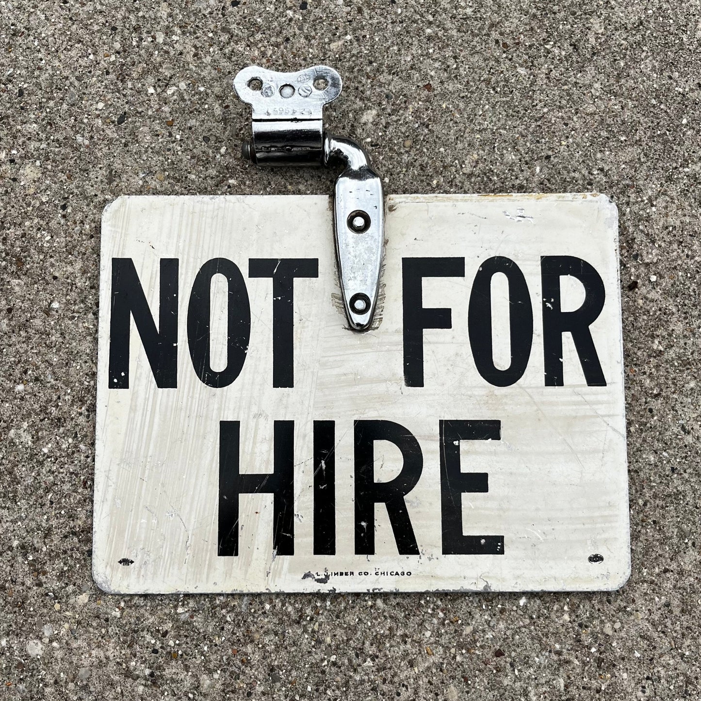 1970s "Not for hire" Lumber co. sign.