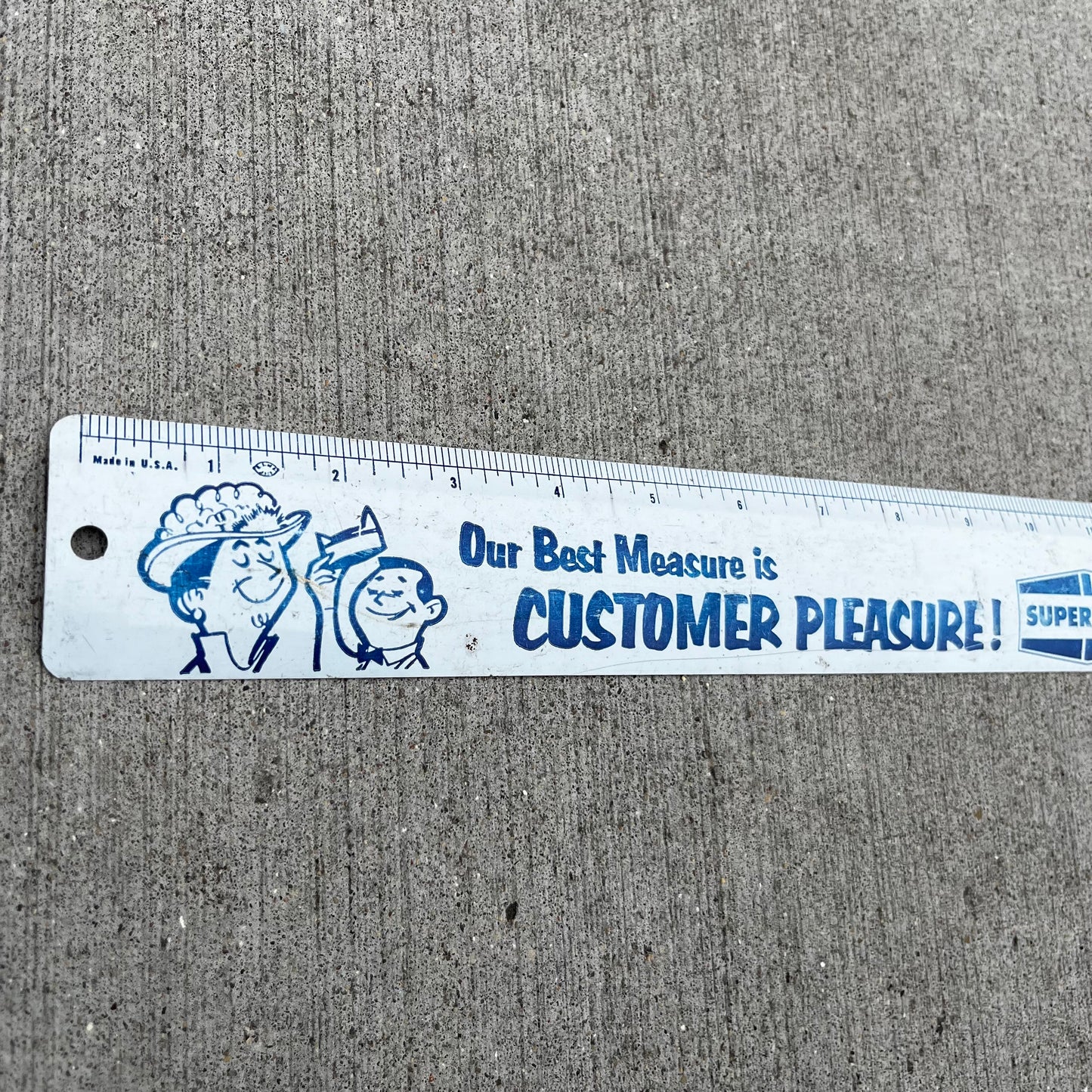 Vintage Super Valu ruler.
