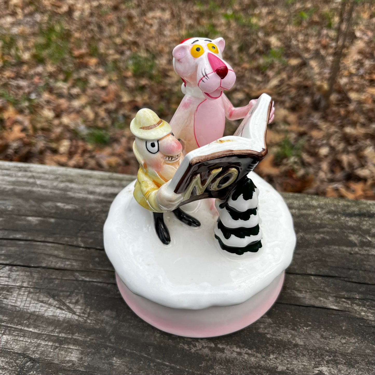 Vintage Pink Panther music box.