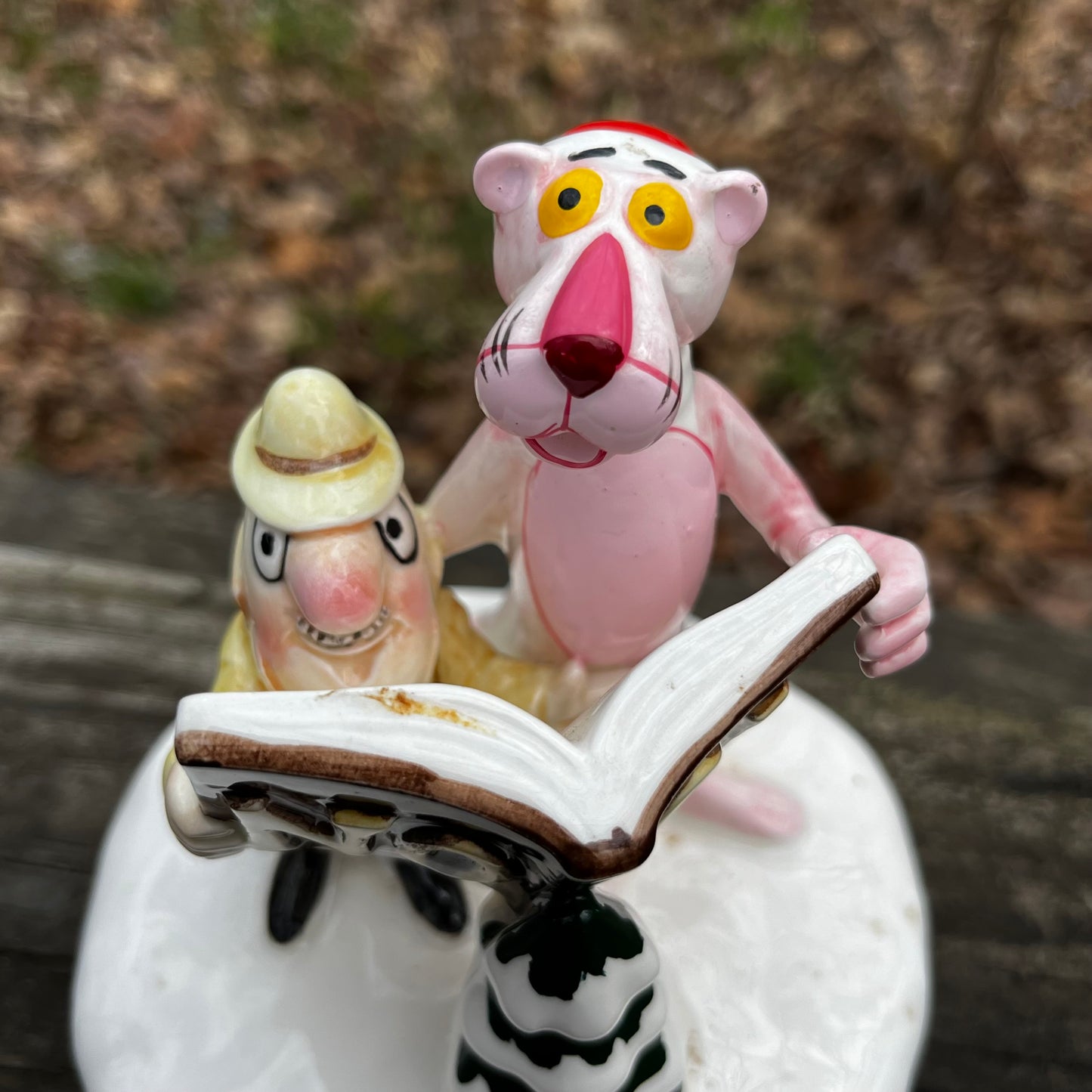 Vintage Pink Panther music box.