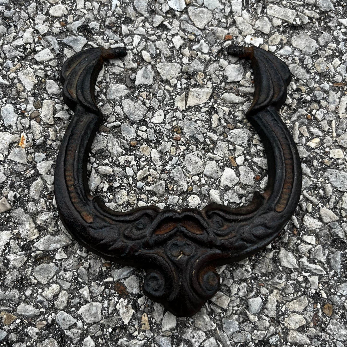 Vintage cast iron eagle door knocker.