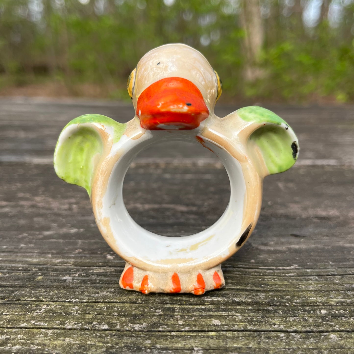 1940s Lusterware duck napkin holder.