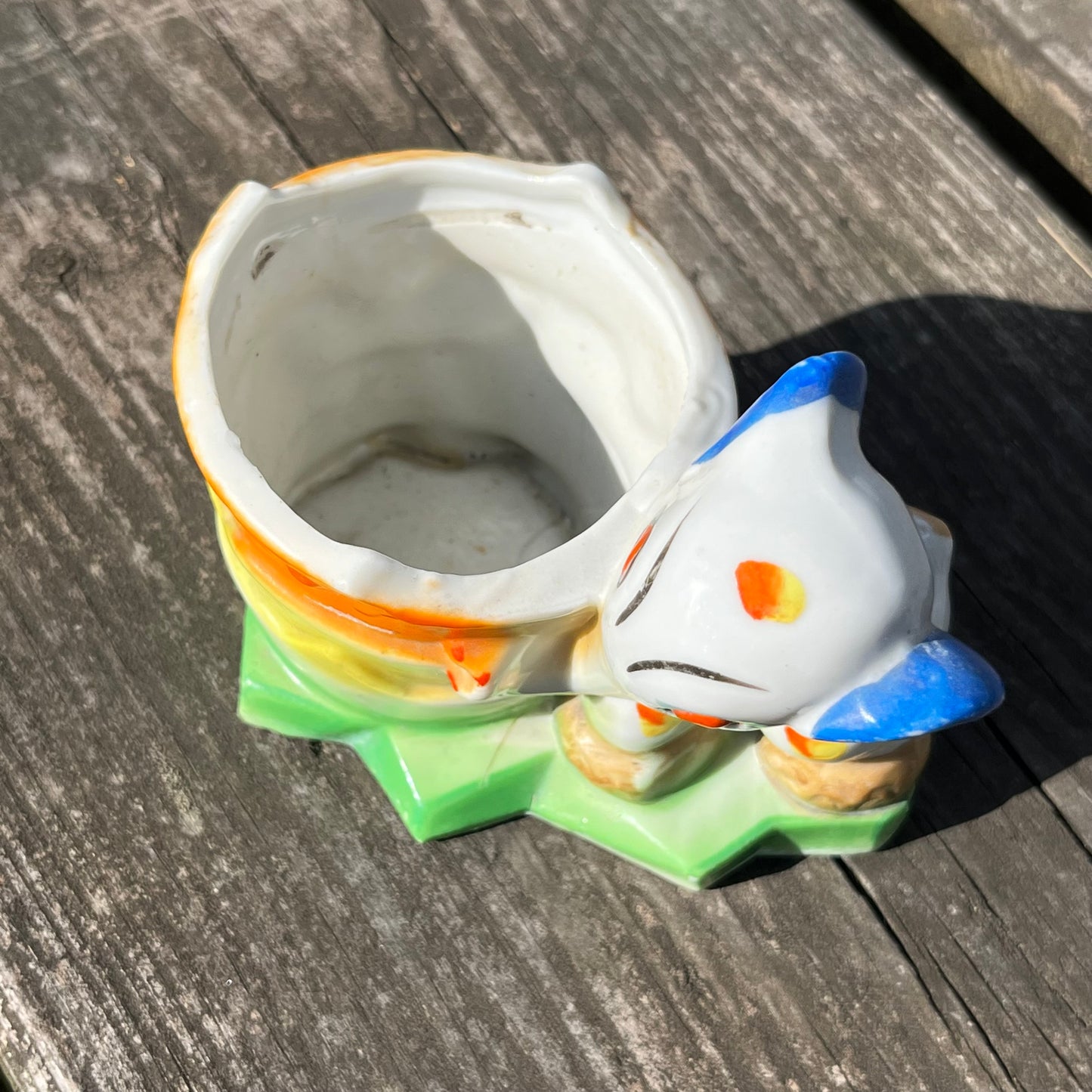 1940s Lusterware elephant planter.