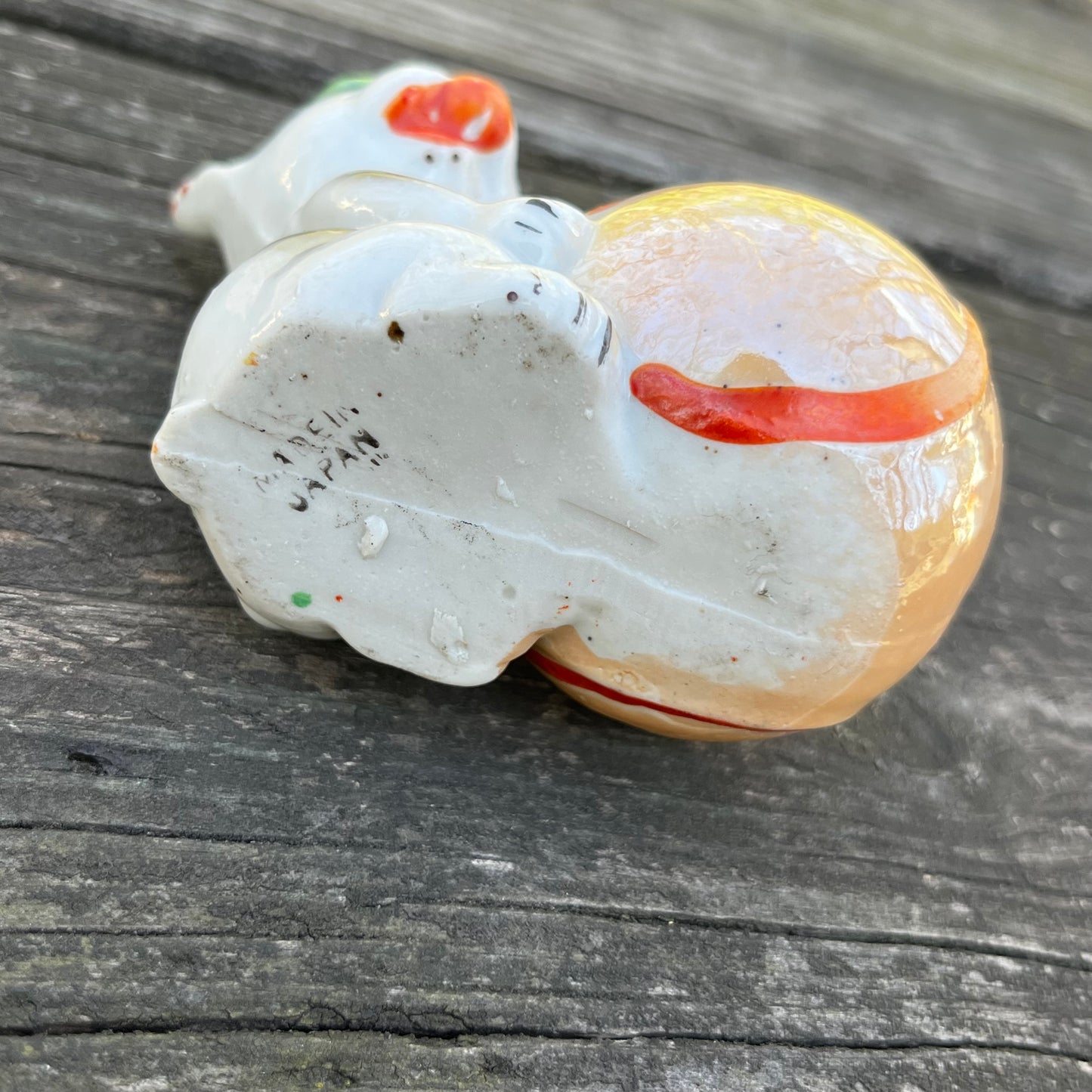 1940s Lusterware pup planter.
