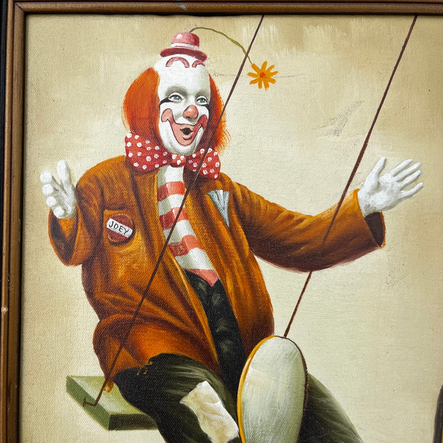 1980s Original "Joey" the Clown painting.