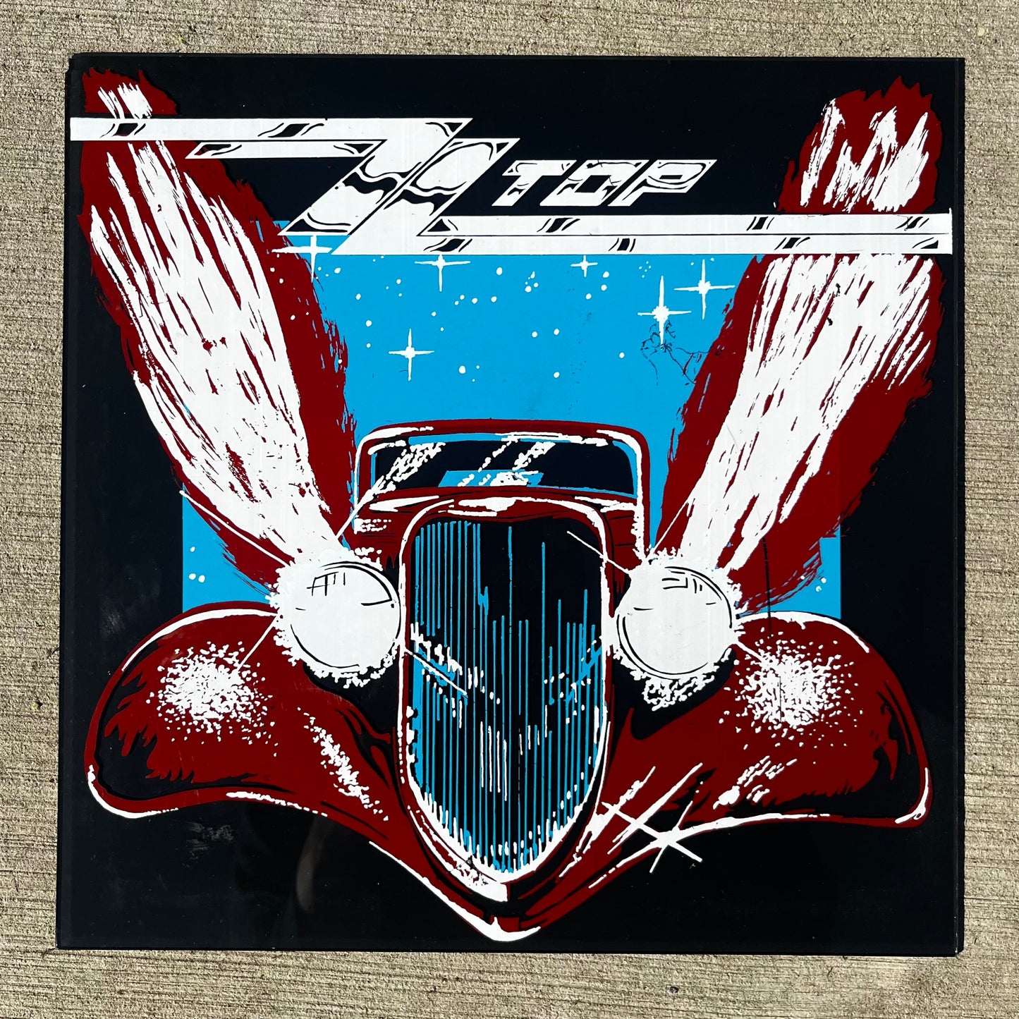 1970s ZZtop carnival glass.
